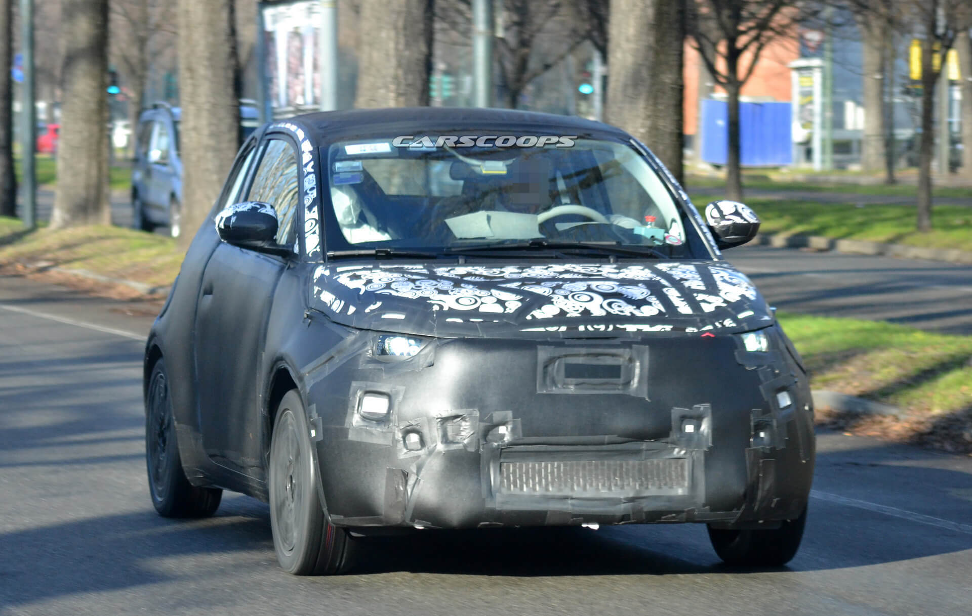 New 2021 Fiat 500e Electric City Car Spied Wearing Production Body
