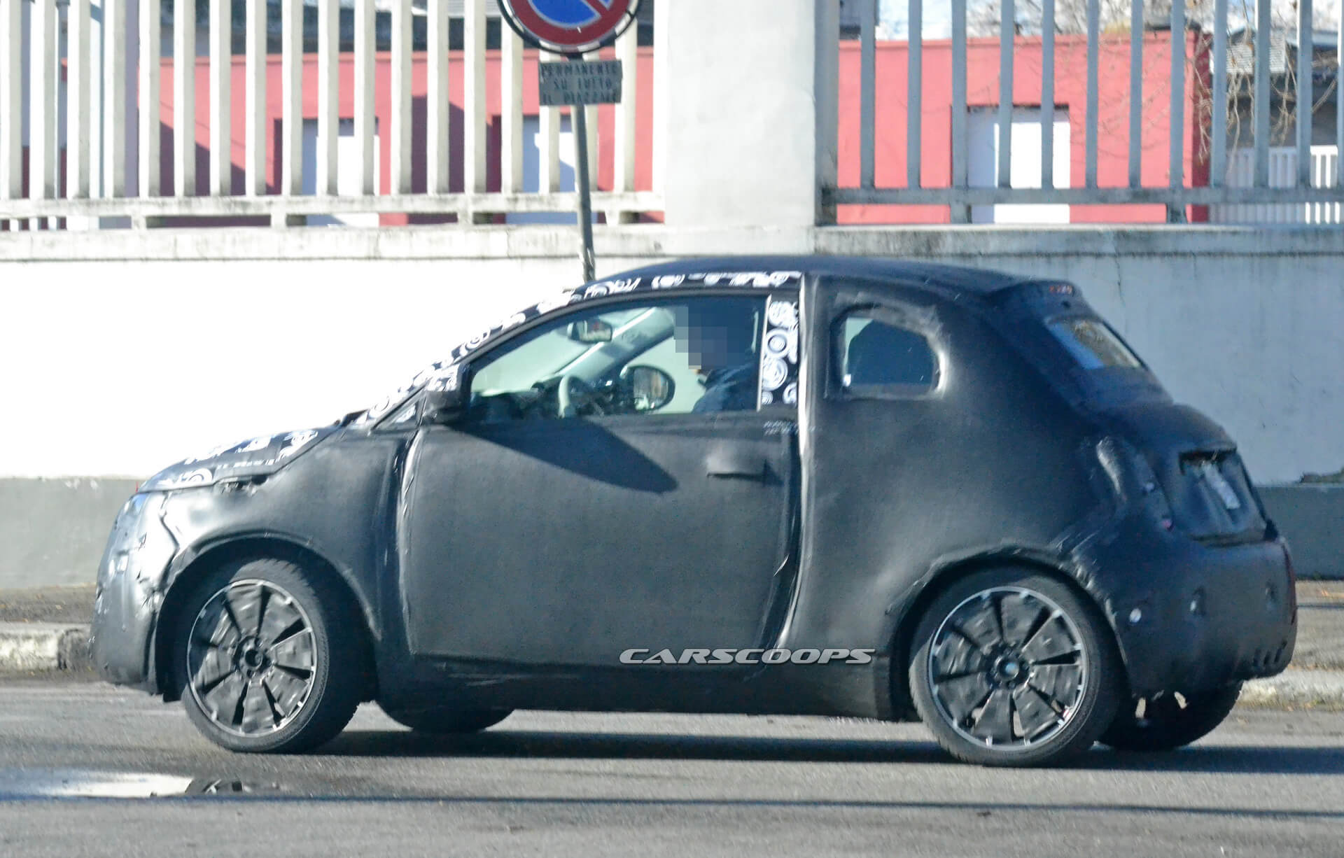 New 2021 Fiat 500e Electric City Car Spied Wearing Production Body