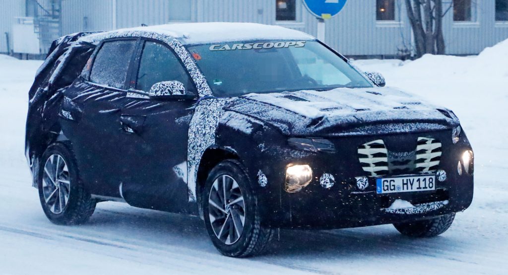  Redesigned 2021 Hyundai Tucson Getting Closer To Production Even As It Tries To Cover Up