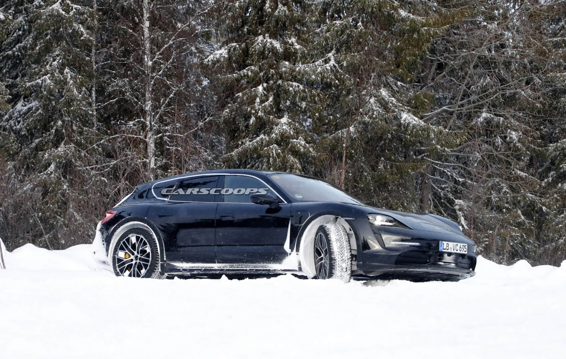 Ain’t Nothing Keeping Porsche’s Electric Taycan Cross Turismo Back From Testing