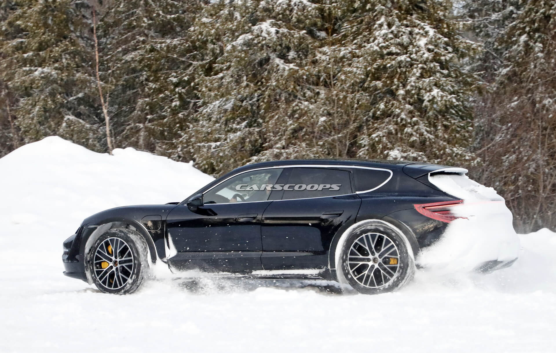 Ain’t Nothing Keeping Porsche’s Electric Taycan Cross Turismo Back From Testing