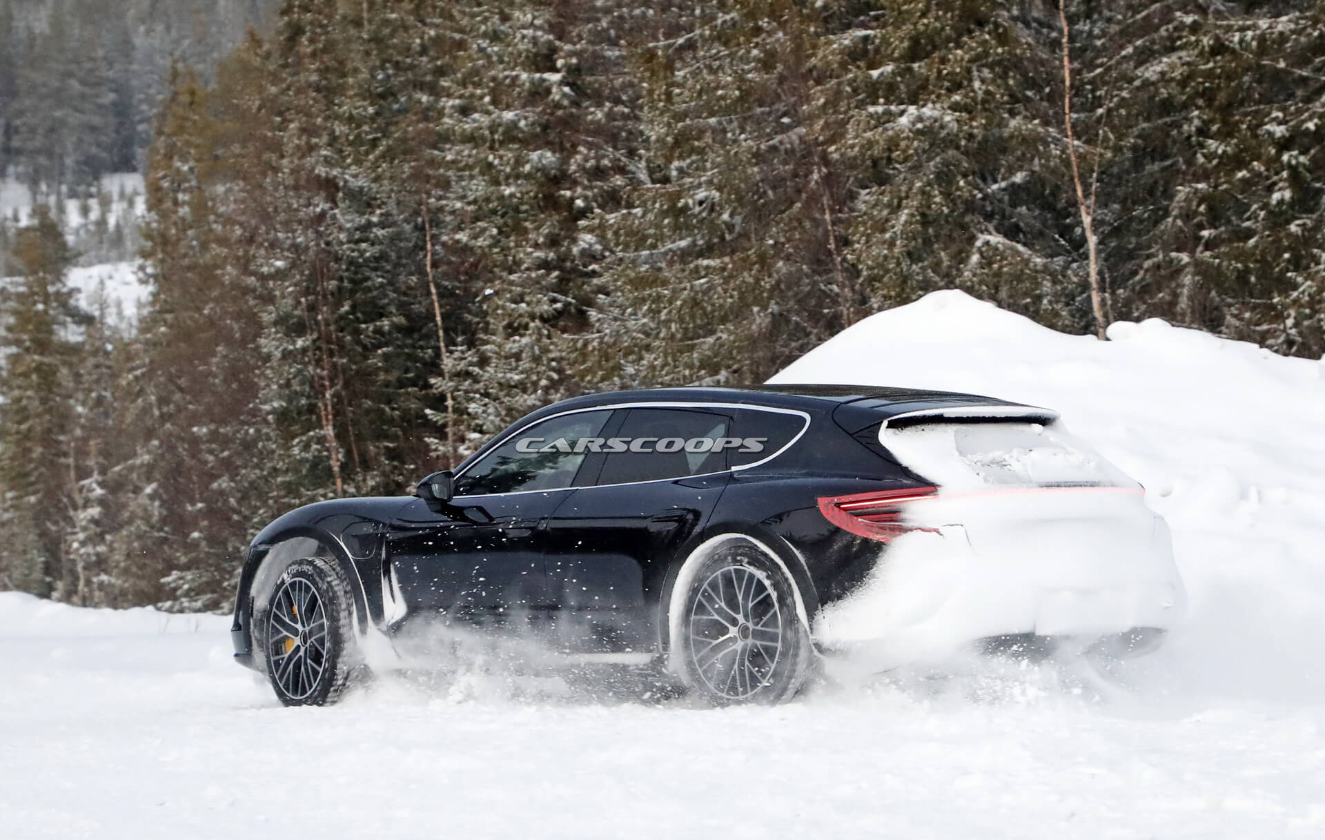 Ain’t Nothing Keeping Porsche’s Electric Taycan Cross Turismo Back From Testing