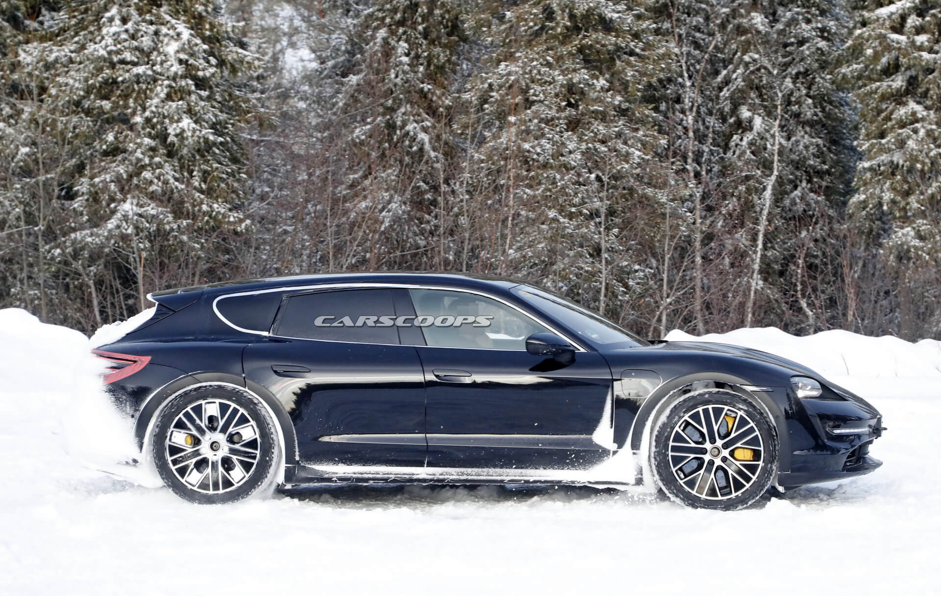 Ain’t Nothing Keeping Porsche’s Electric Taycan Cross Turismo Back From Testing
