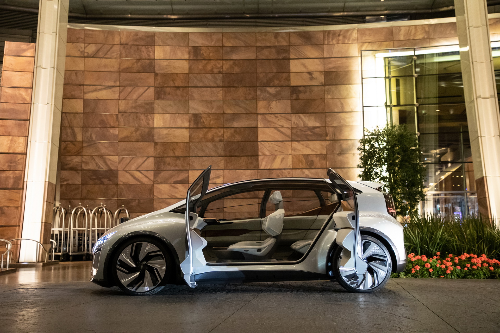 Audi’s Futuristic Take On The VW ID.3 EV, The AI:ME, Hits The Las Vegas Strip