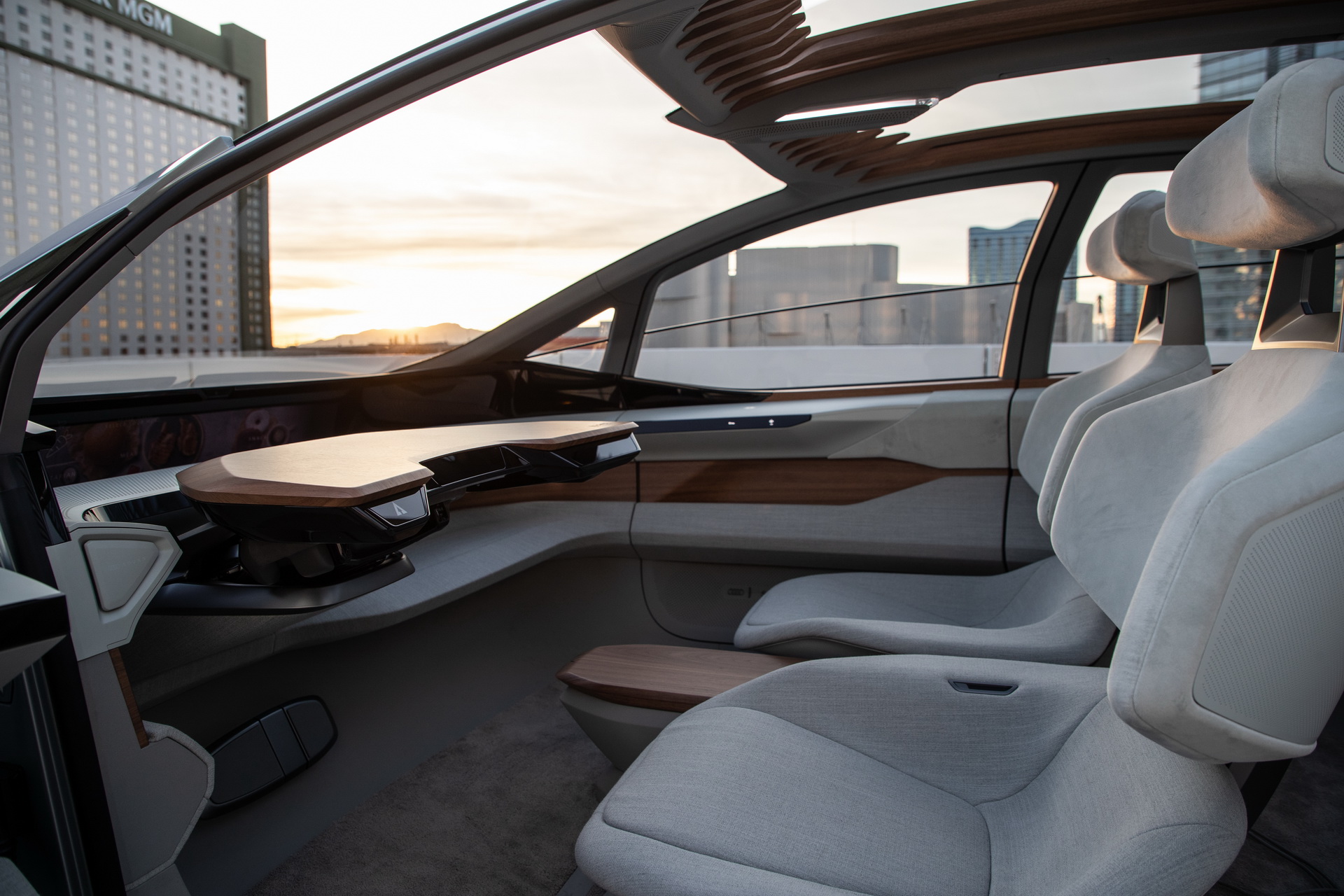 Audi’s Futuristic Take On The VW ID.3 EV, The AI:ME, Hits The Las Vegas Strip