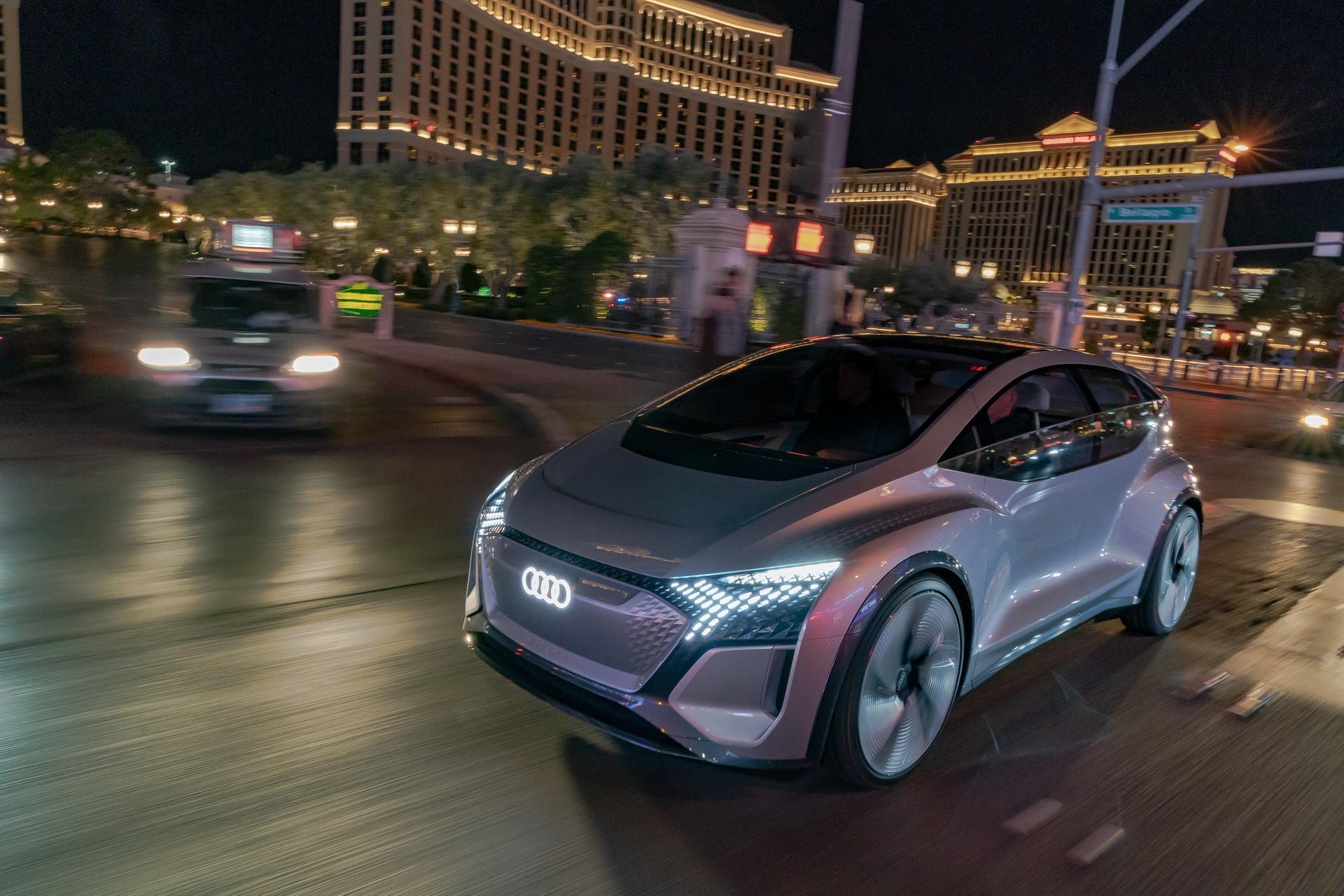 Audi’s Futuristic Take On The VW ID.3 EV, The AI:ME, Hits The Las Vegas Strip
