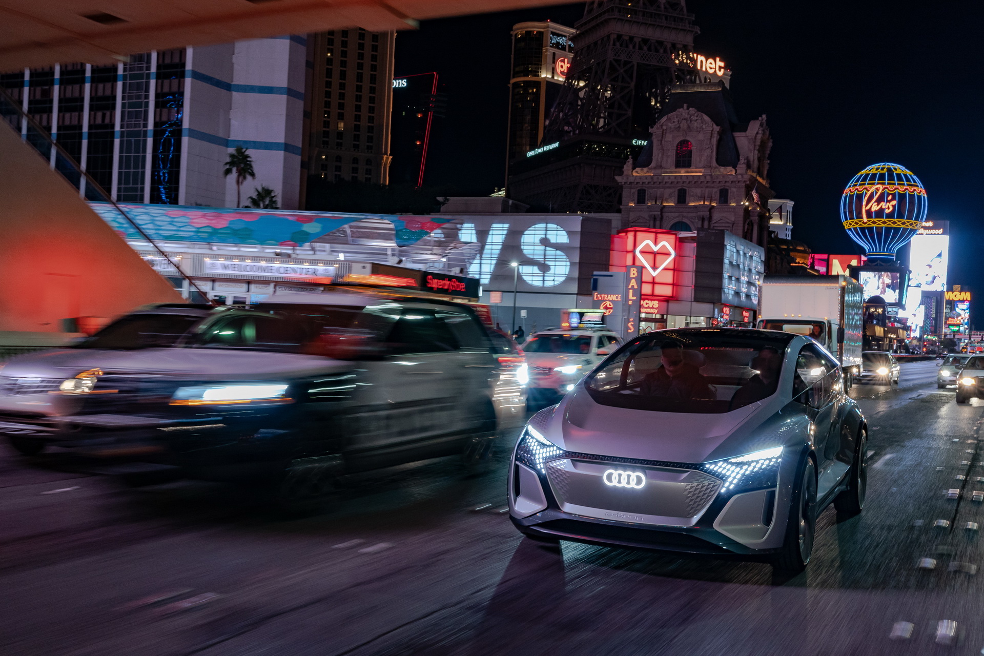 Audi’s Futuristic Take On The VW ID.3 EV, The AI:ME, Hits The Las Vegas Strip