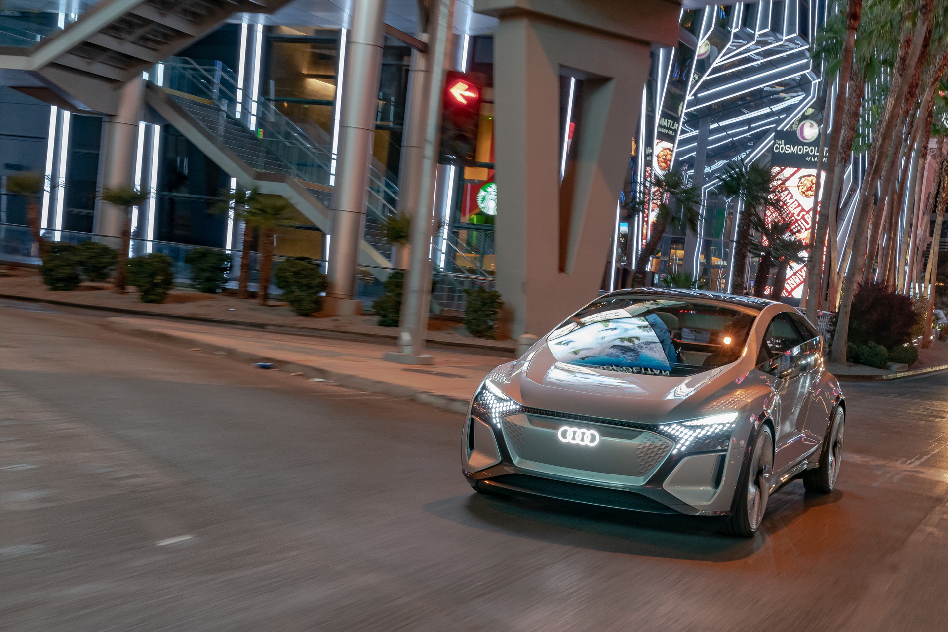 Audi’s Futuristic Take On The VW ID.3 EV, The AI:ME, Hits The Las Vegas Strip