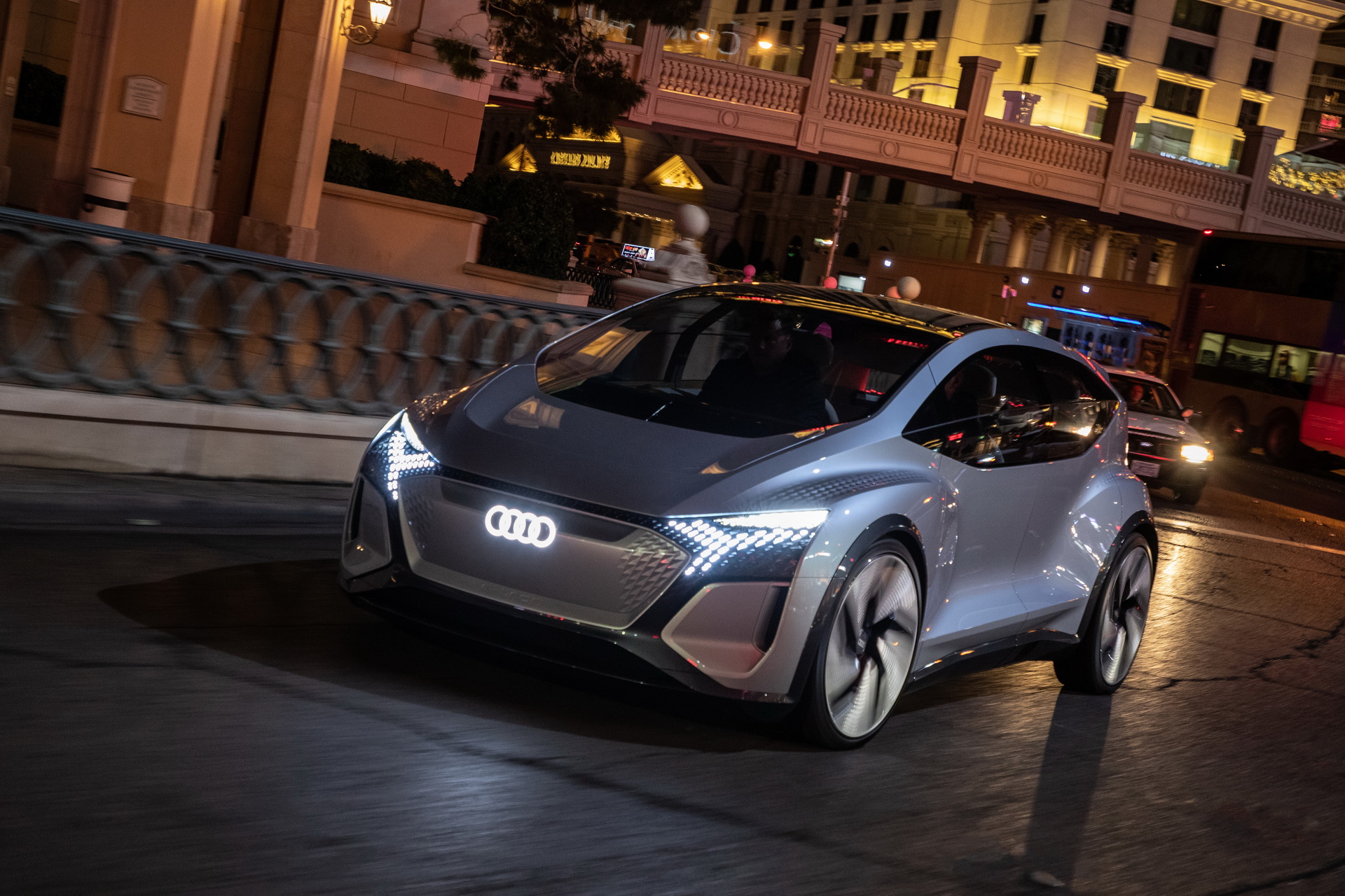 Audi’s Futuristic Take On The VW ID.3 EV, The AI:ME, Hits The Las Vegas Strip