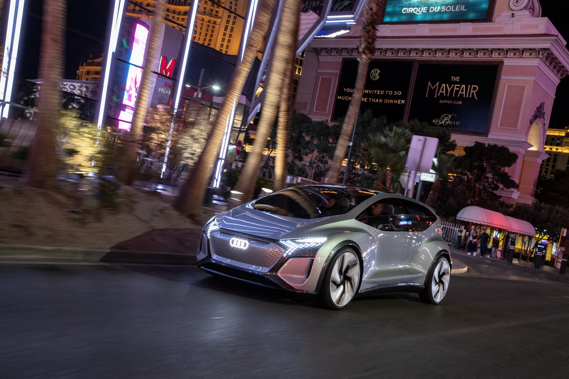 Audi’s Futuristic Take On The VW ID.3 EV, The AI:ME, Hits The Las Vegas Strip