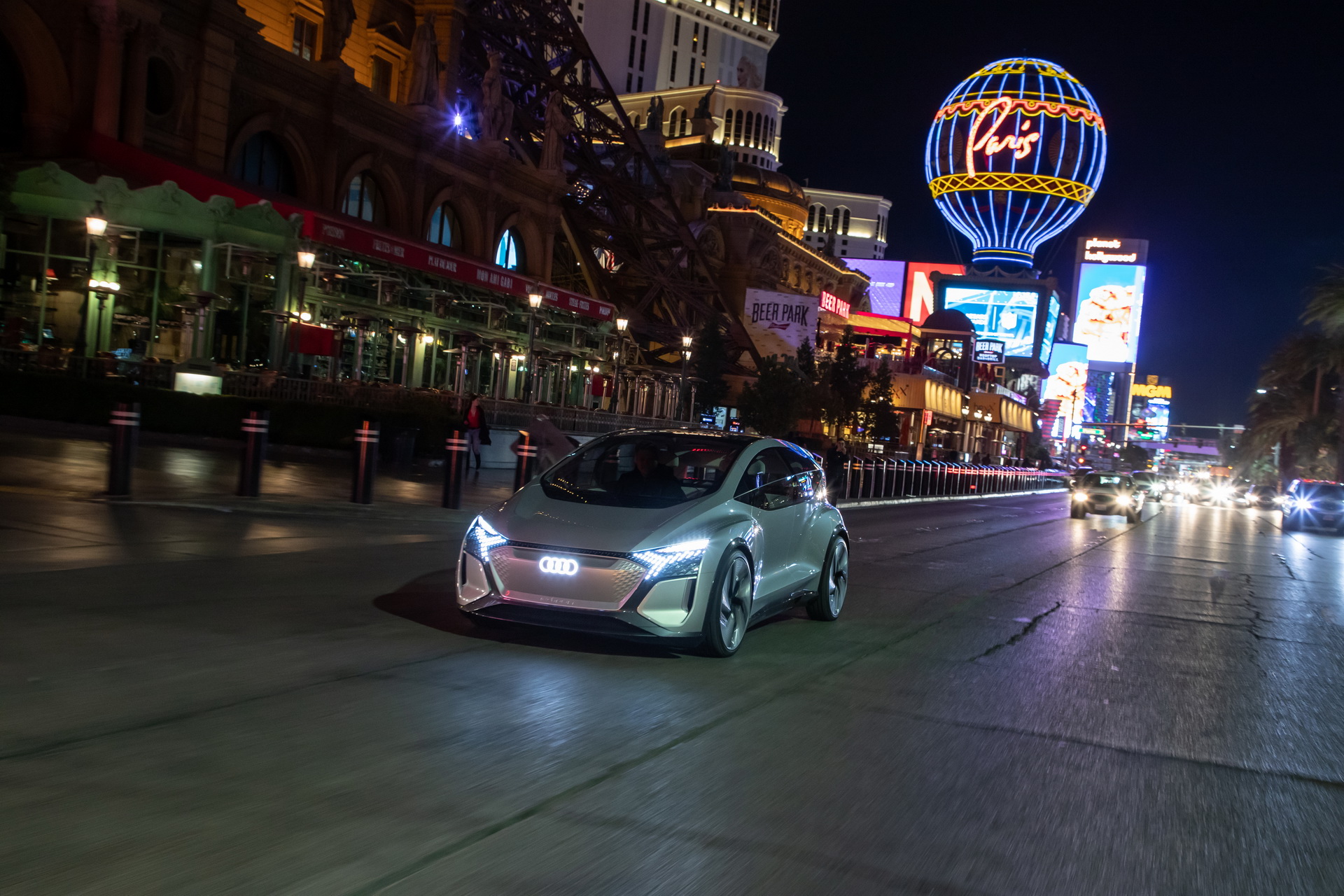 Audi’s Futuristic Take On The VW ID.3 EV, The AI:ME, Hits The Las Vegas Strip