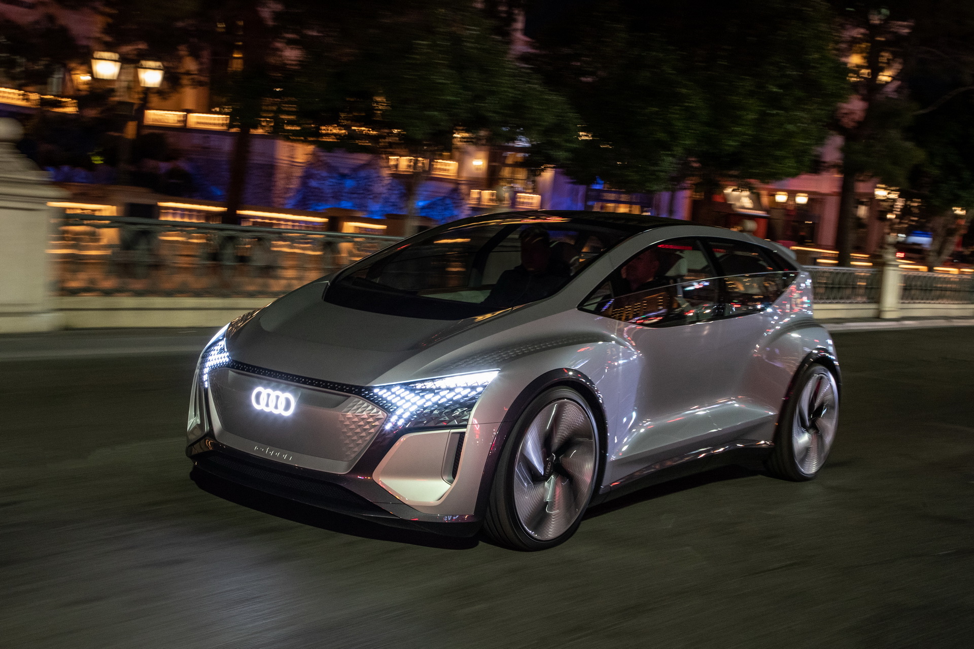 Audi’s Futuristic Take On The VW ID.3 EV, The AI:ME, Hits The Las Vegas Strip