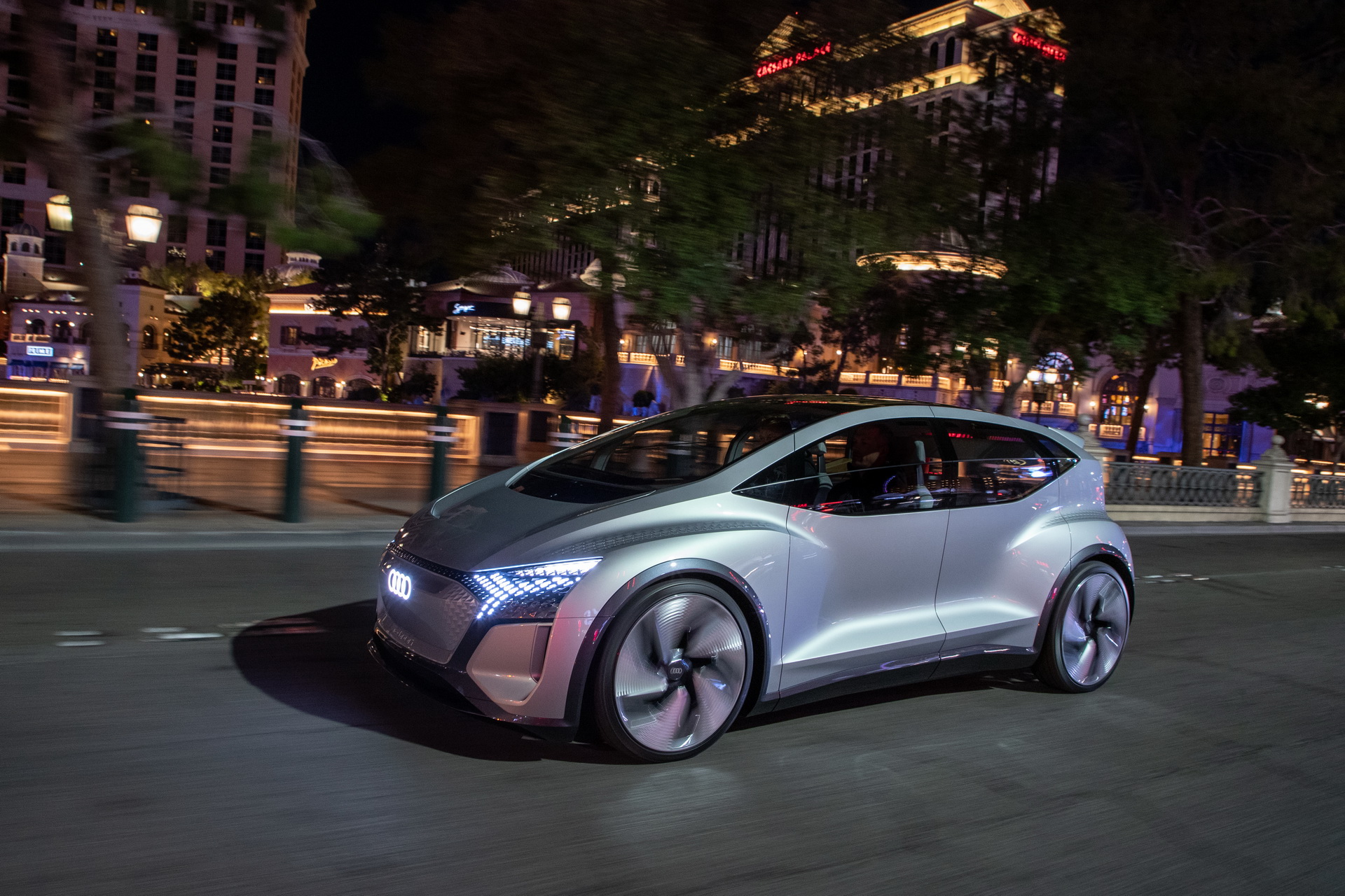 Audi’s Futuristic Take On The VW ID.3 EV, The AI:ME, Hits The Las Vegas Strip