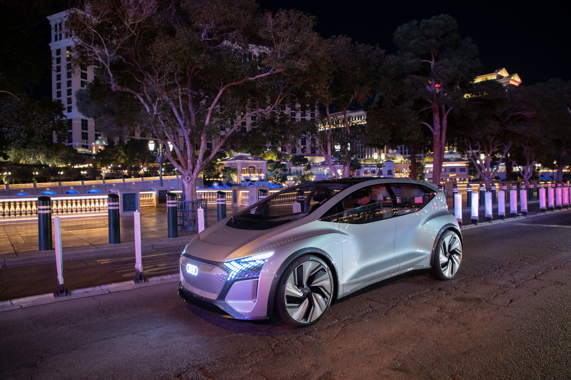 Audi’s Futuristic Take On The VW ID.3 EV, The AI:ME, Hits The Las Vegas Strip