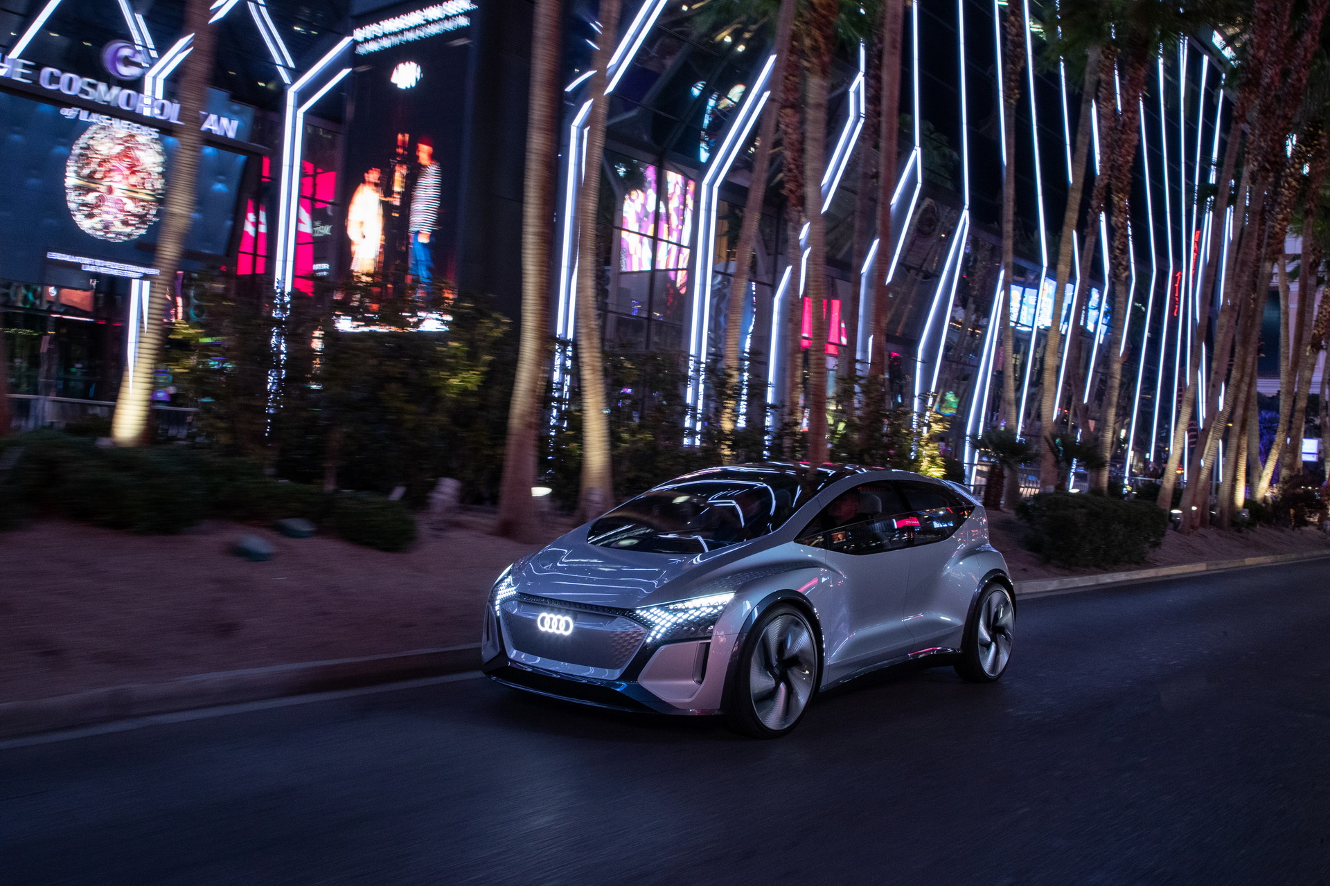 Audi’s Futuristic Take On The VW ID.3 EV, The AI:ME, Hits The Las Vegas Strip