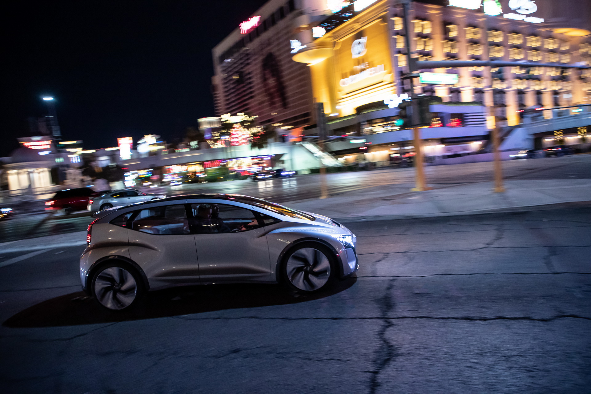Audi’s Futuristic Take On The VW ID.3 EV, The AI:ME, Hits The Las Vegas Strip