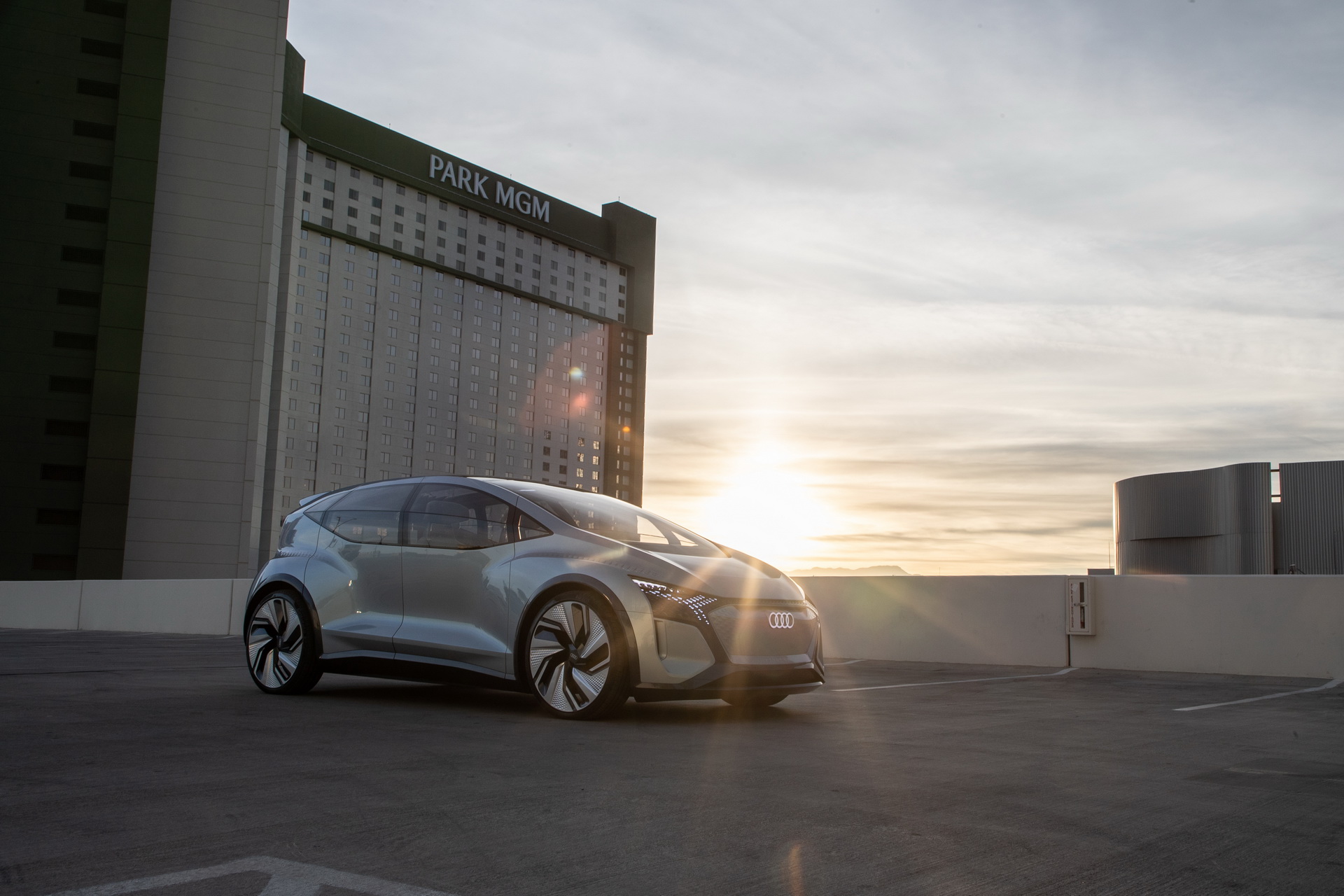 Audi’s Futuristic Take On The VW ID.3 EV, The AI:ME, Hits The Las Vegas Strip