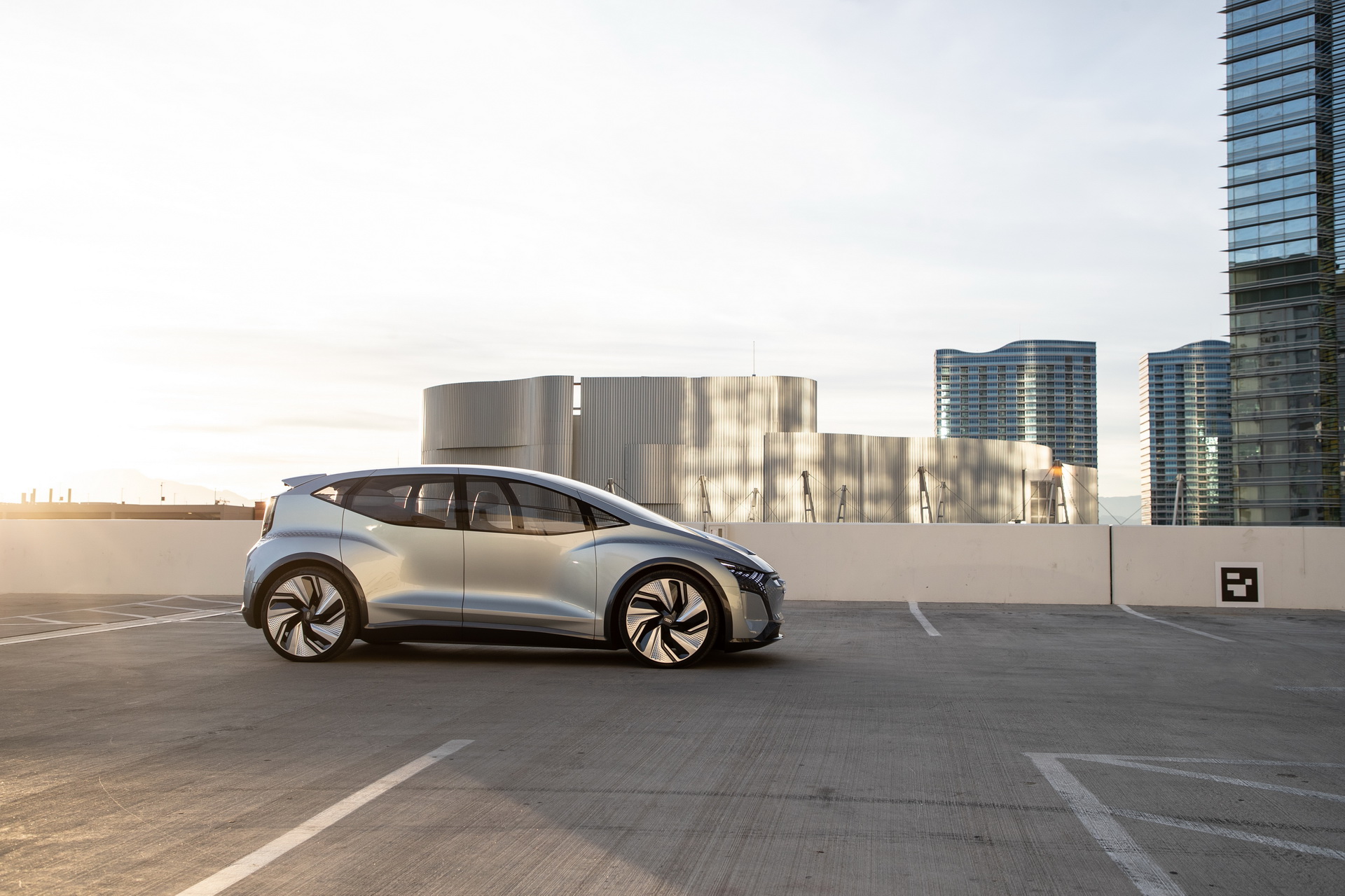 Audi’s Futuristic Take On The VW ID.3 EV, The AI:ME, Hits The Las Vegas Strip