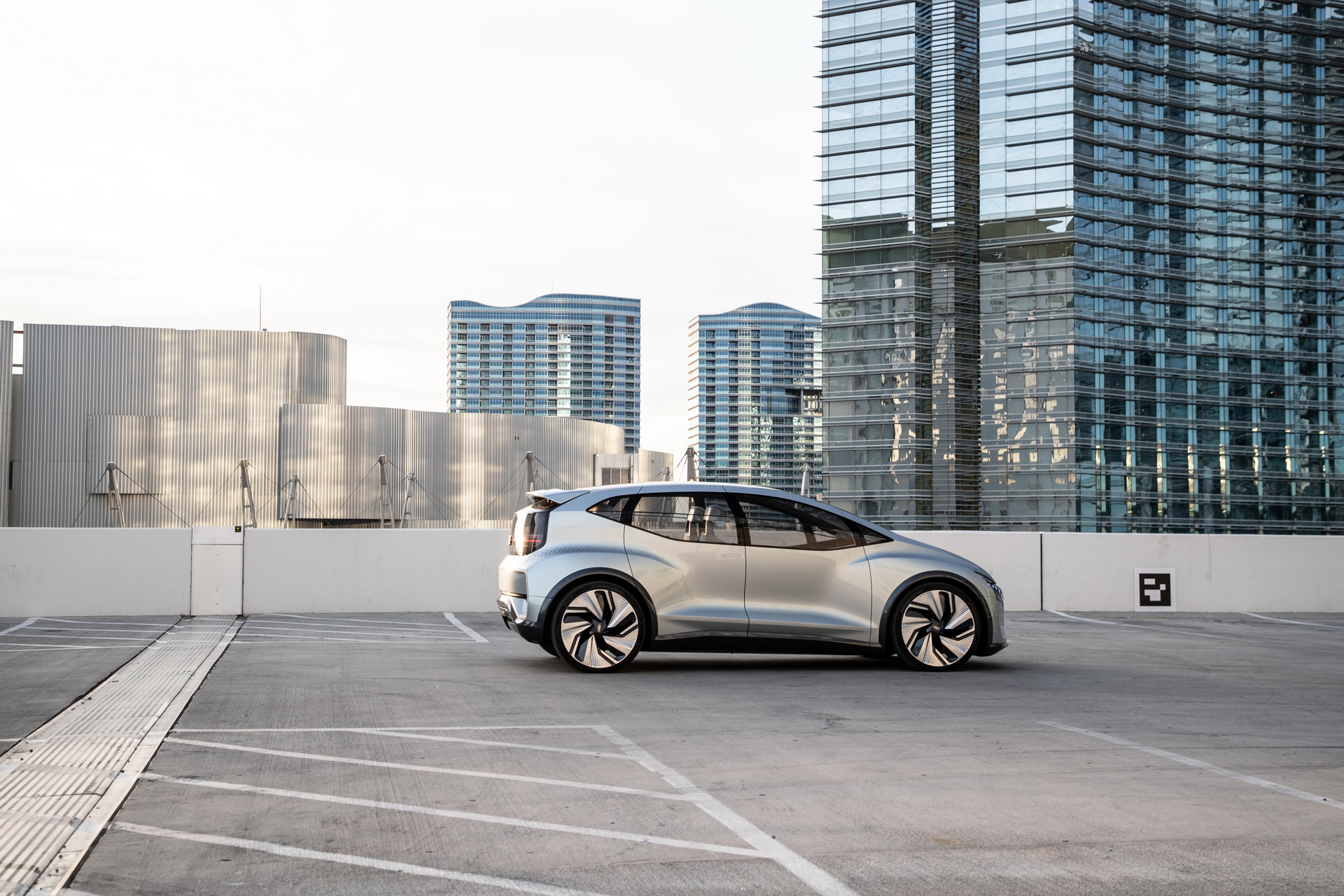 Audi’s Futuristic Take On The VW ID.3 EV, The AI:ME, Hits The Las Vegas Strip