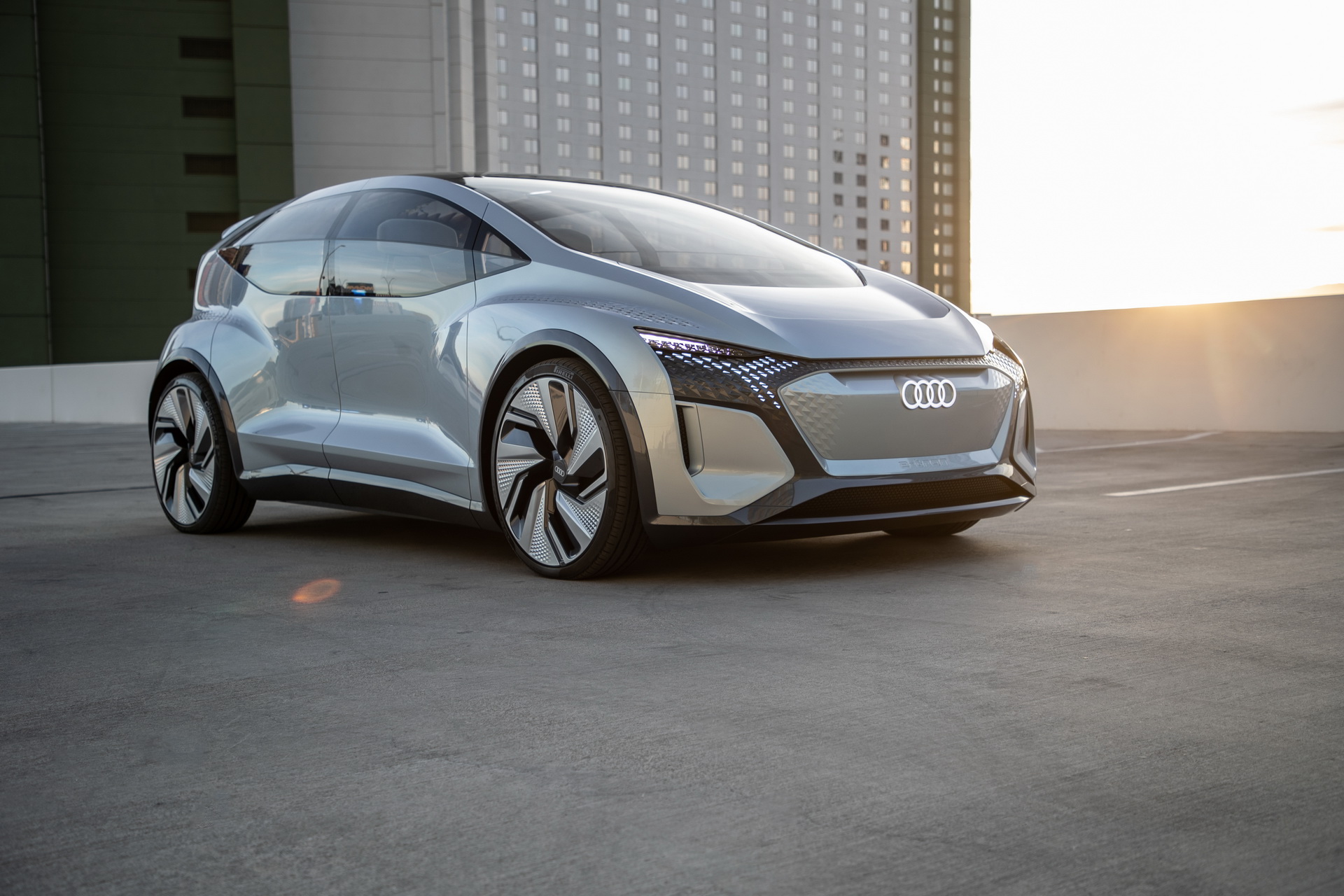 Audi’s Futuristic Take On The VW ID.3 EV, The AI:ME, Hits The Las Vegas Strip