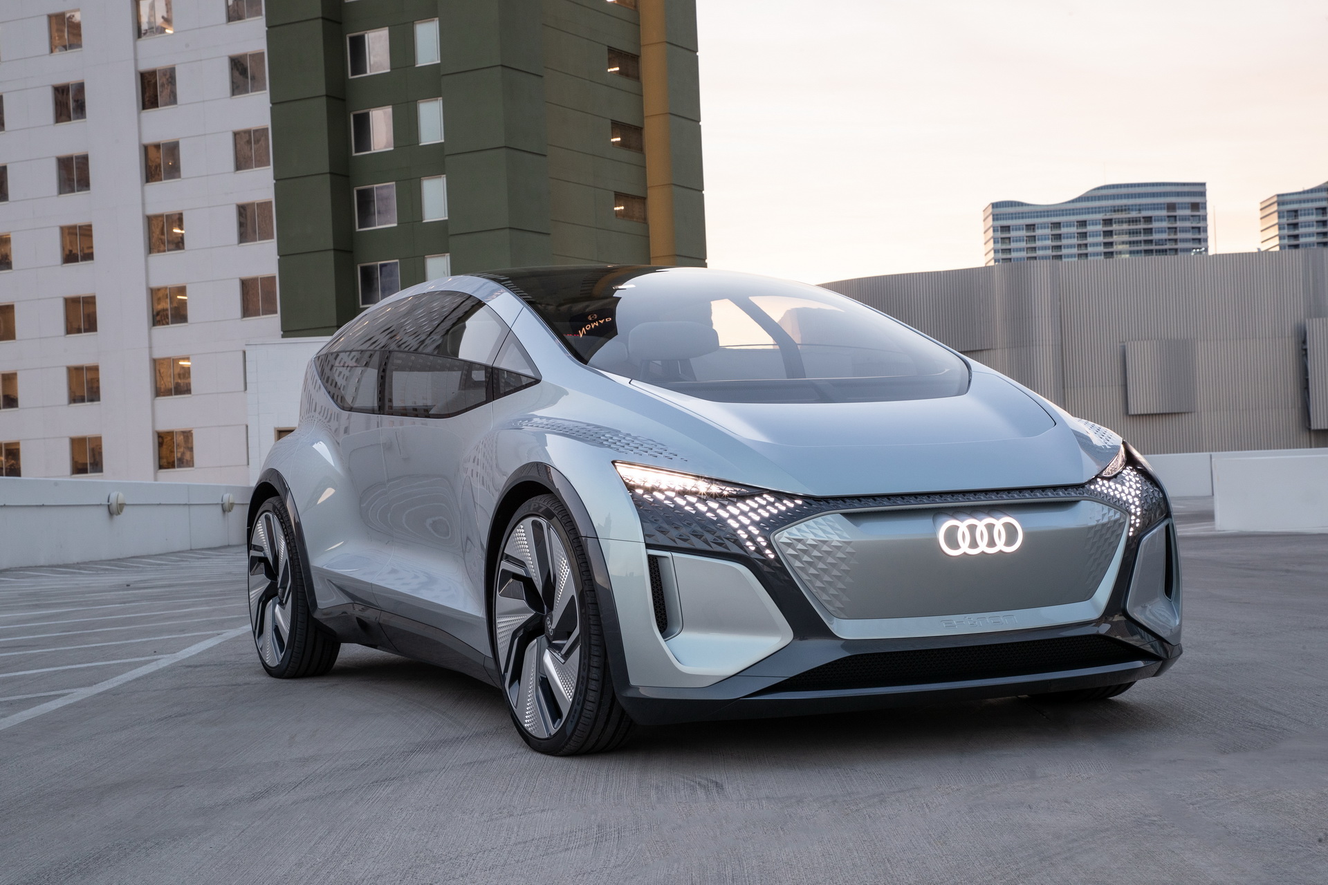 Audi’s Futuristic Take On The VW ID.3 EV, The AI:ME, Hits The Las Vegas Strip
