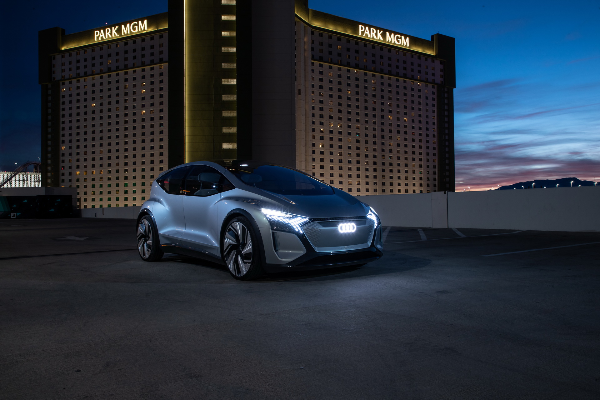 Audi’s Futuristic Take On The VW ID.3 EV, The AI:ME, Hits The Las Vegas Strip