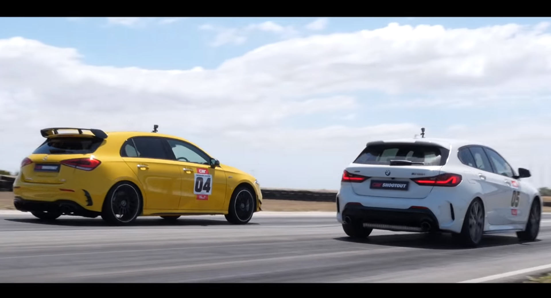 A35 Racing BMW M135i And Mercedes-AMG A35 Are Very Close In A Straight Line ...