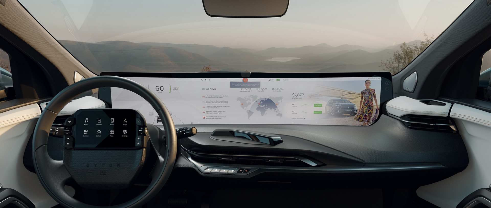 Byton Shows How Cars Are Turning Into Smartphones By Announcing App Developer Program
