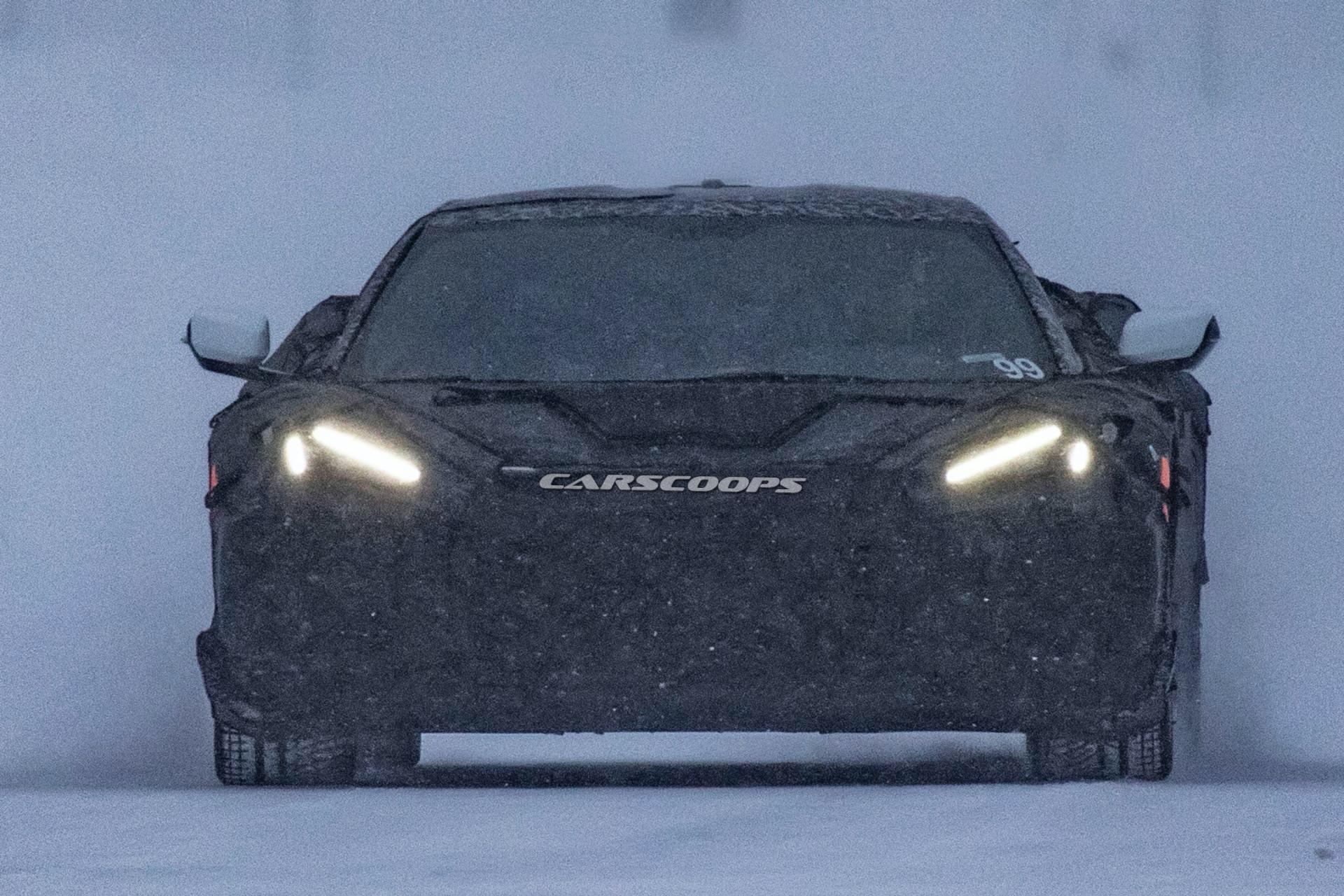 Fully Camouflaged Chevy Corvette C8 Prototype Raises More Questions Than Answers
