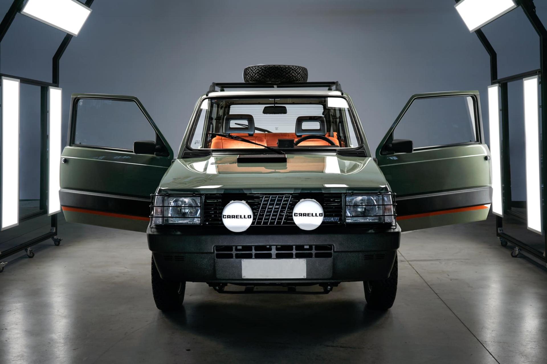 Garage Italia Customs Electrifies Classic Fiat Panda 4x4 Gives It New Looks Too Carscoops