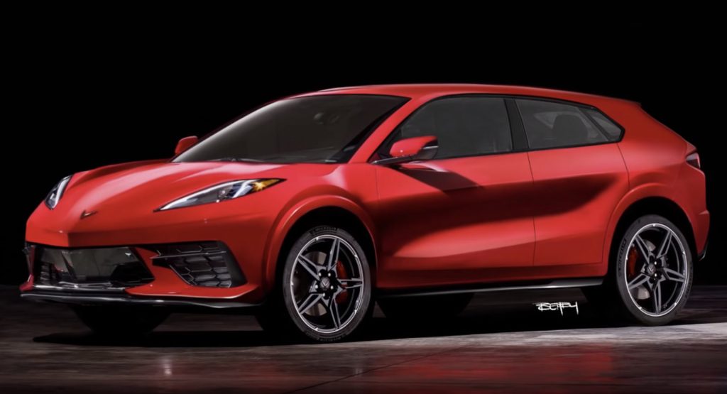 Here’s Another Stab At What A C8 Corvette Could Look Like As An SUV
