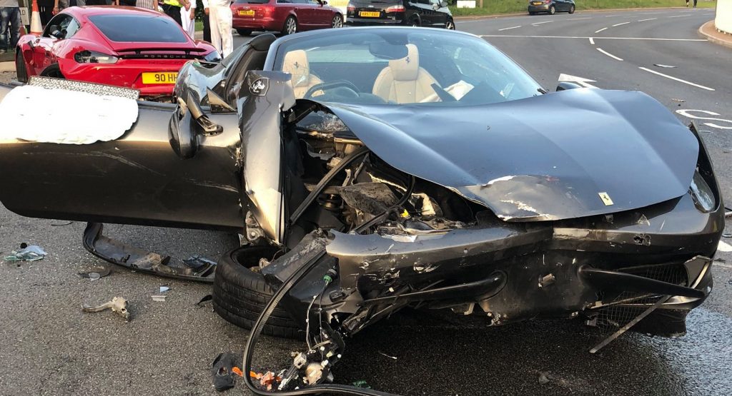 UK Exotic Car Dealer Gets Suspended Jail Sentence For Ferrari-Porsche Crash