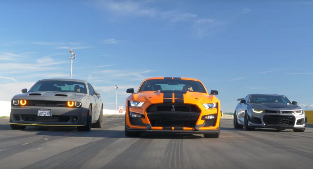 Ford Mustang Shelby GT500, Camaro ZL1 1LE, And Hellcat Redeye Are All  Monsters | Carscoops