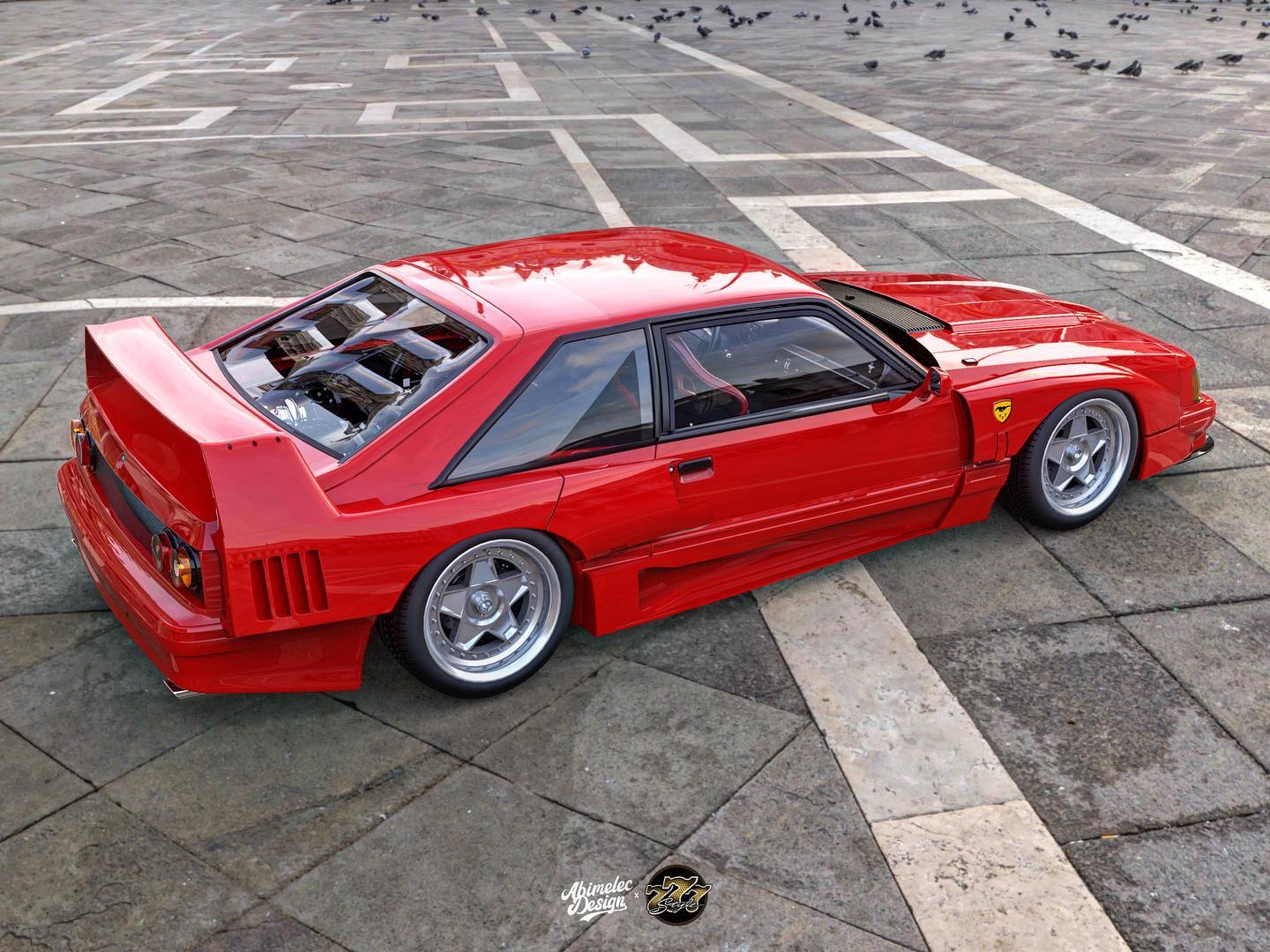 If Ford’s Mustang Foxbody And Ferrari’s F40 Had A Baby, This Would Be It