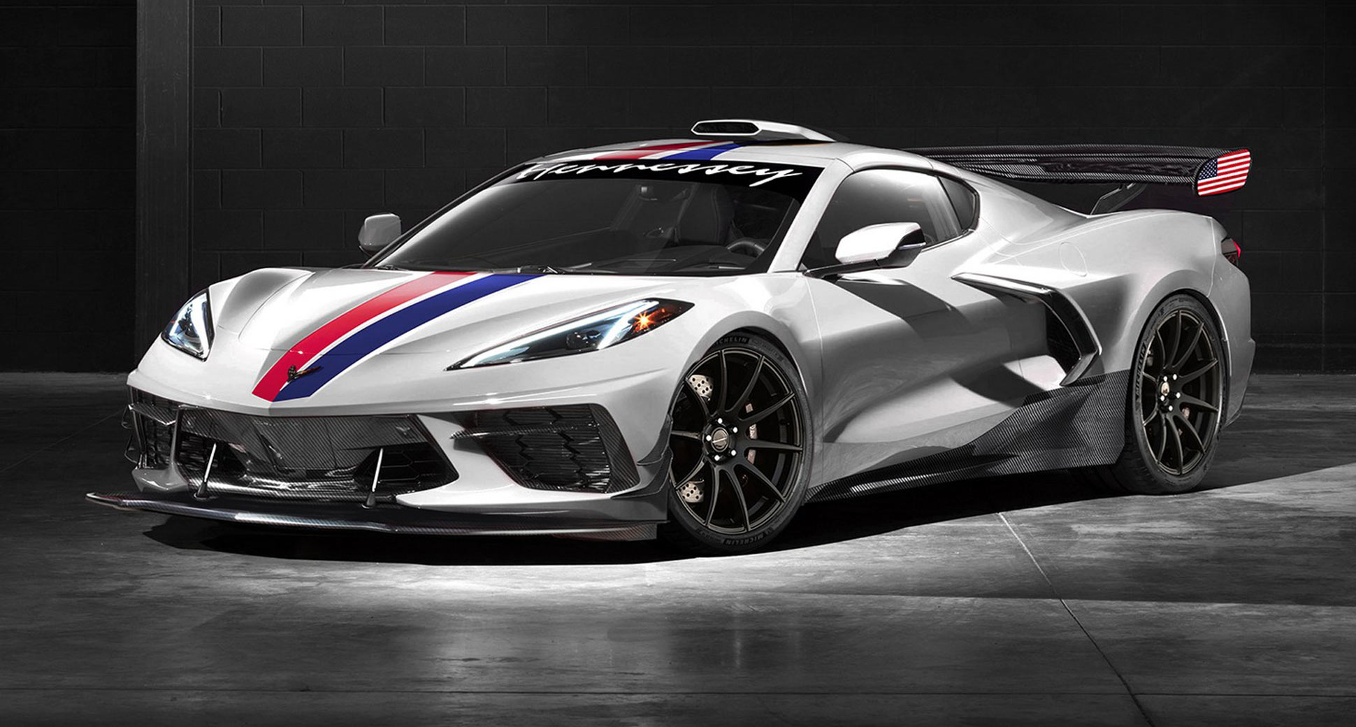 Hennessey Takes Delivery Of Corvette C8, Hits Dyno And Track Before Being Tuned To 1200 HP