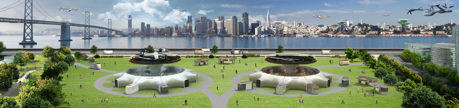 Hyundai Visualizes Future Of Cities With Urban Air Mobility