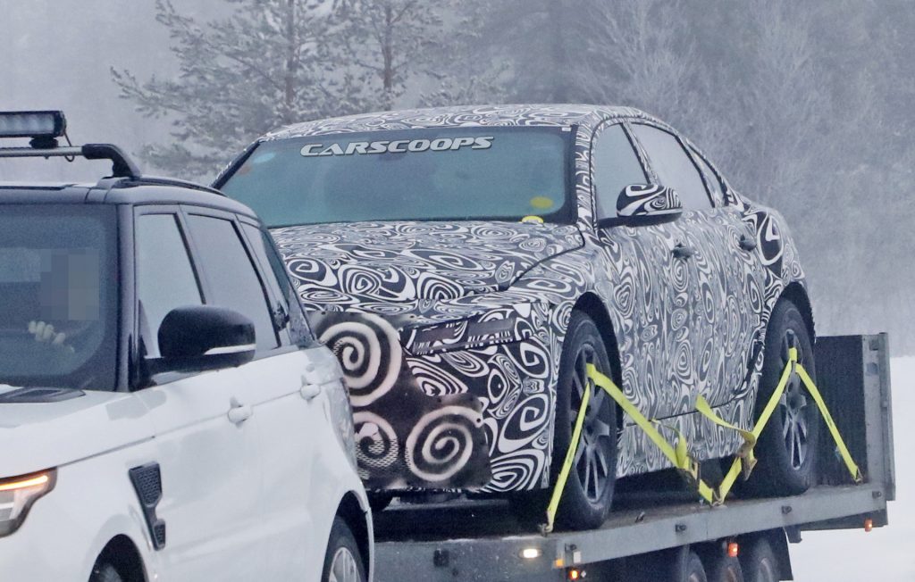 Jaguar’s Next-Gen XJ Electric Flagship Makes Its Spy Debut | Carscoops