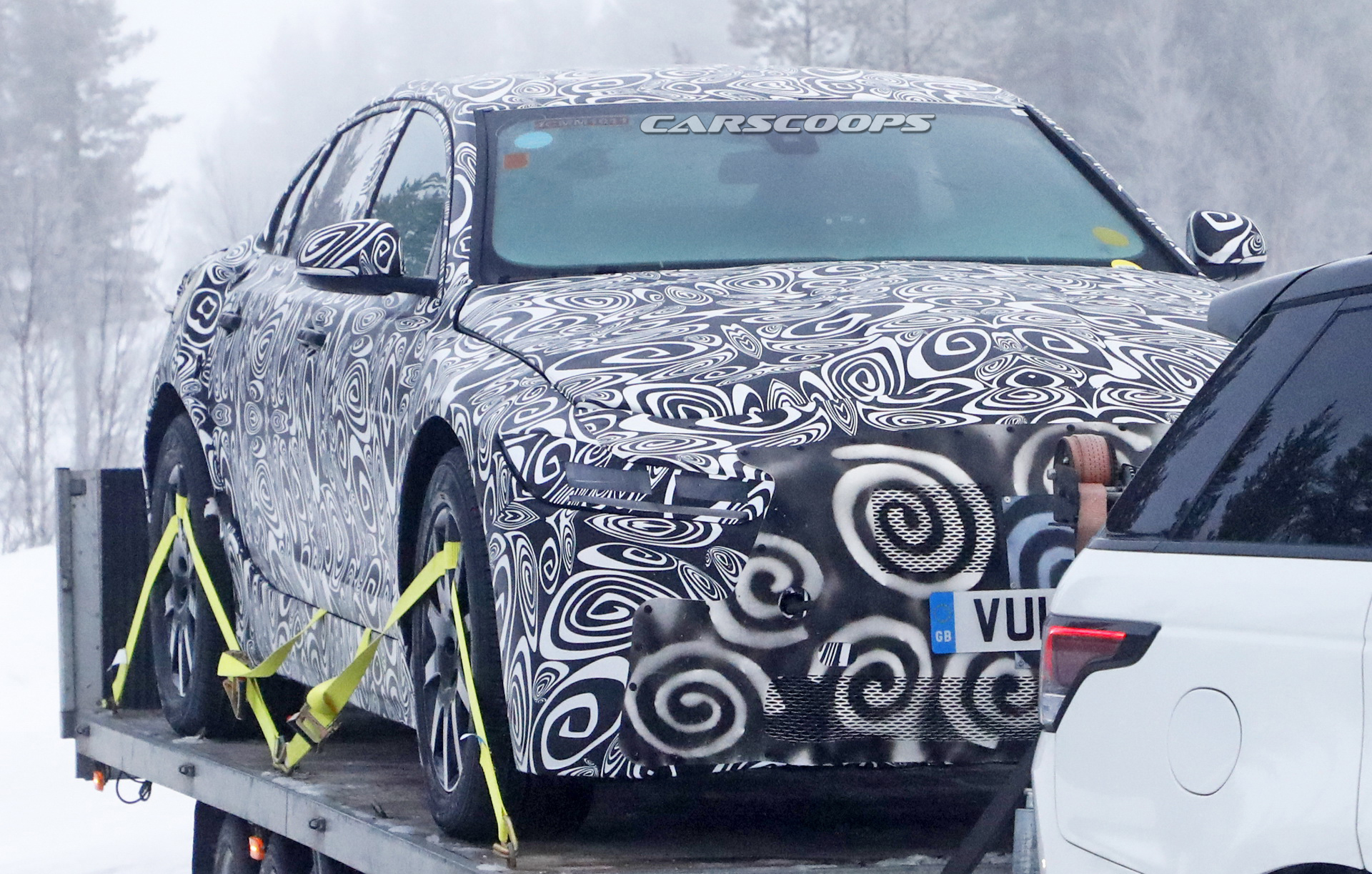 Jaguar’s Next-Gen XJ Electric Flagship Makes Its Spy Debut