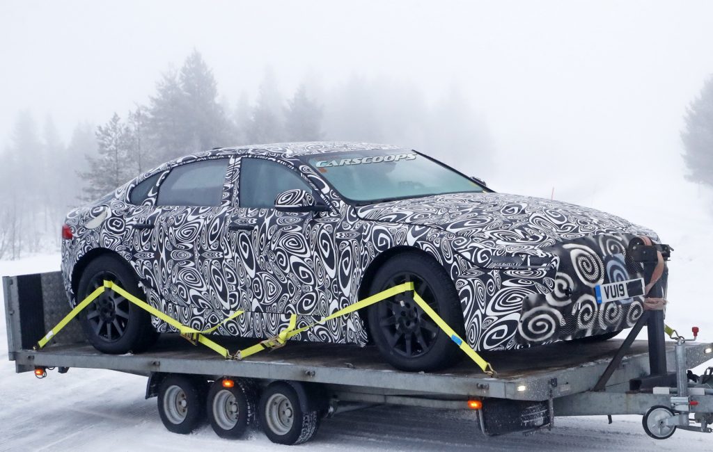Jaguar’s Next-Gen XJ Electric Flagship Makes Its Spy Debut | Carscoops