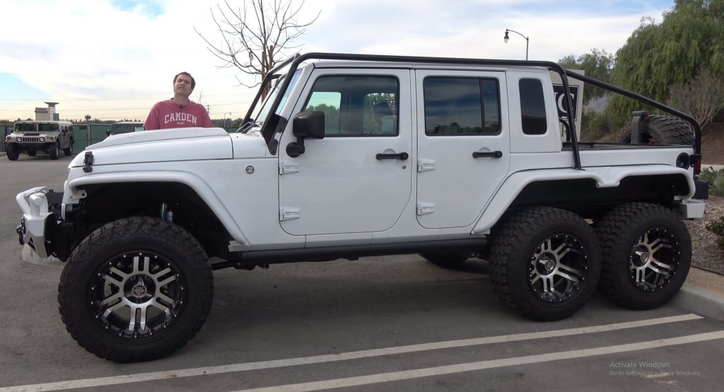 This Six-Wheeled Jeep Wrangler Is All About Show, But It'll Still Cost You  $150,000 | Carscoops