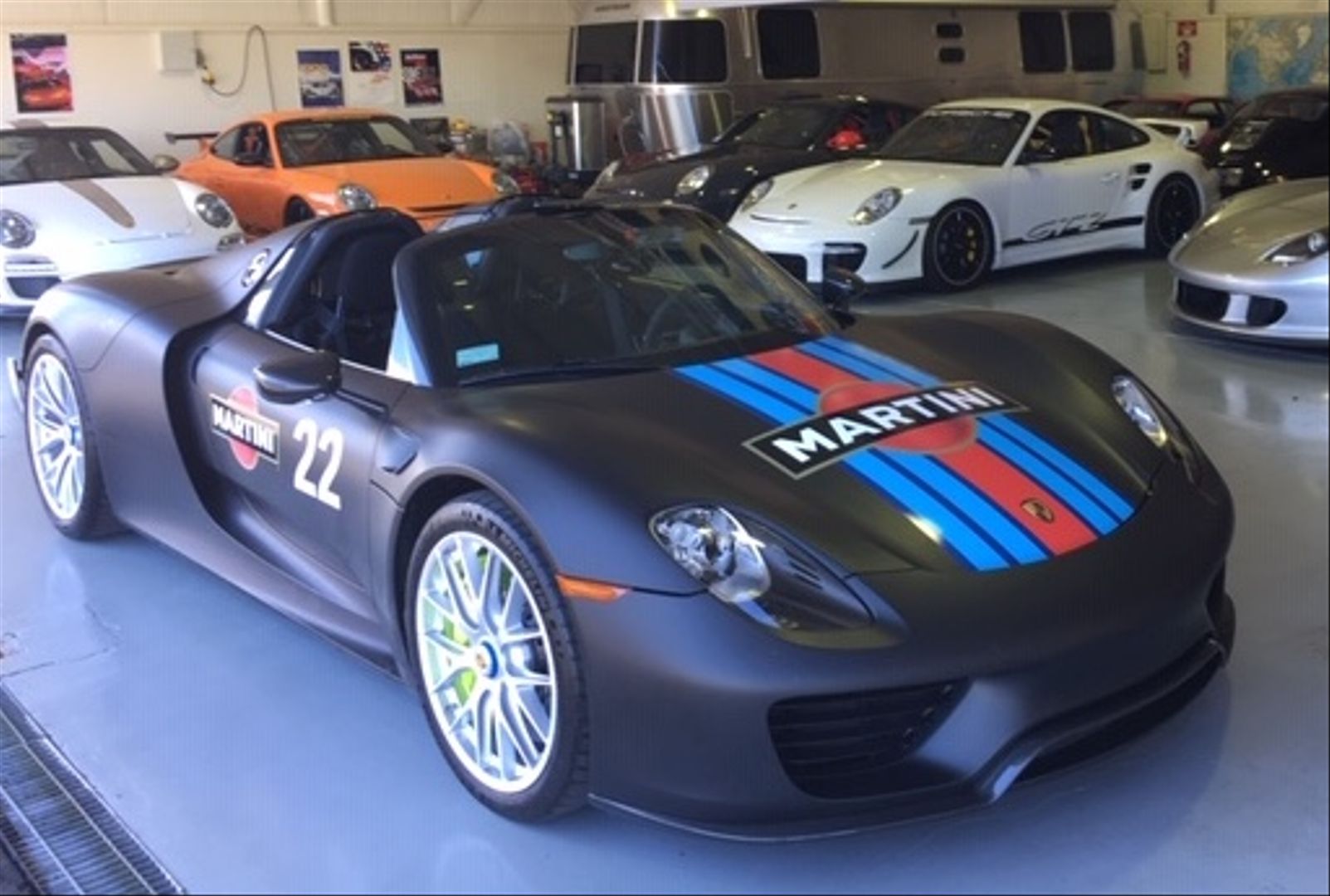 Martini-Wrapped Porsche 918 Spyder Is $1.5 Million Worth Of German Art