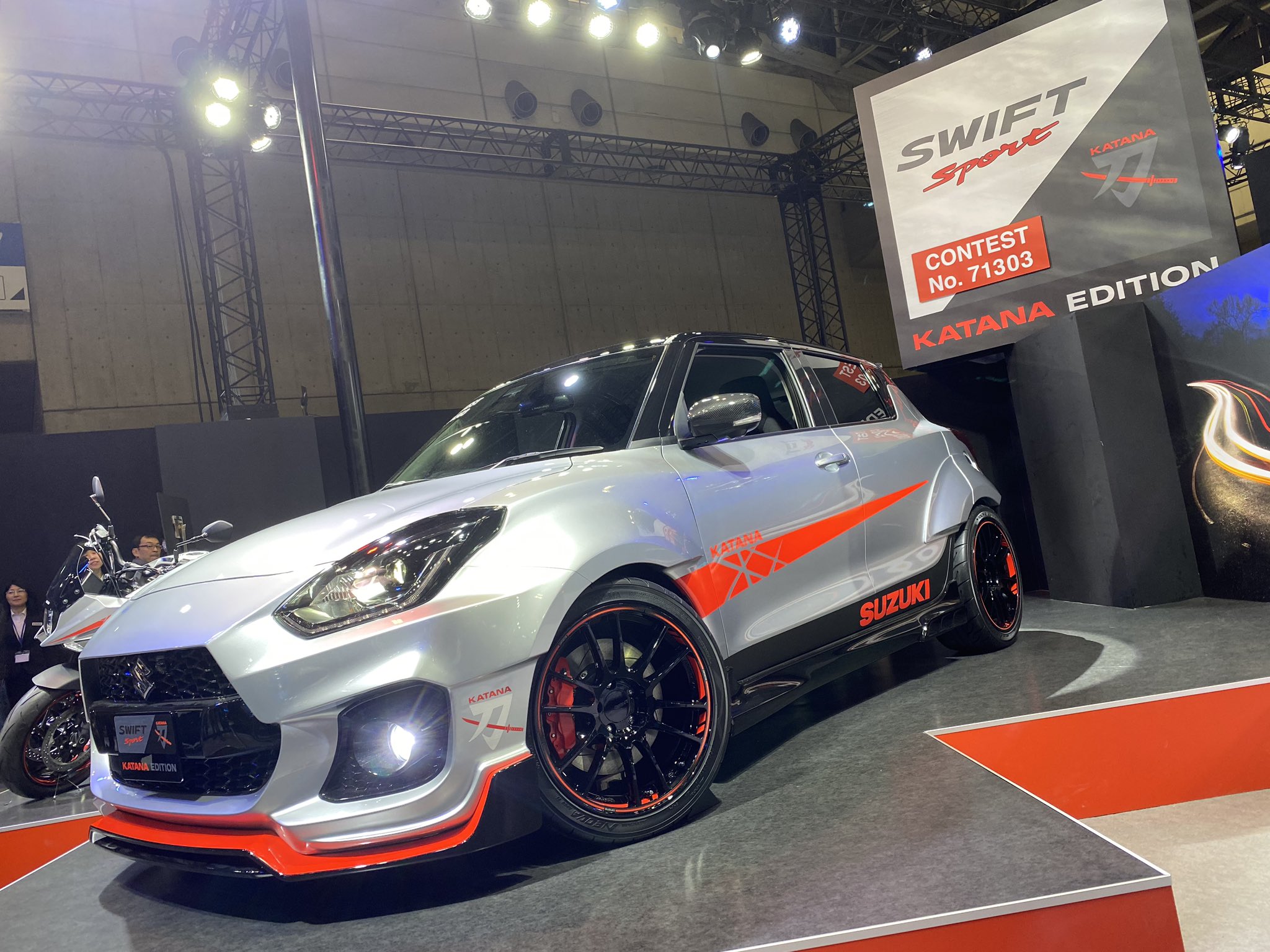Suzuki’s Angry Swift Sport Katana II Edition Muscles Up With Flared Fenders In Tokyo