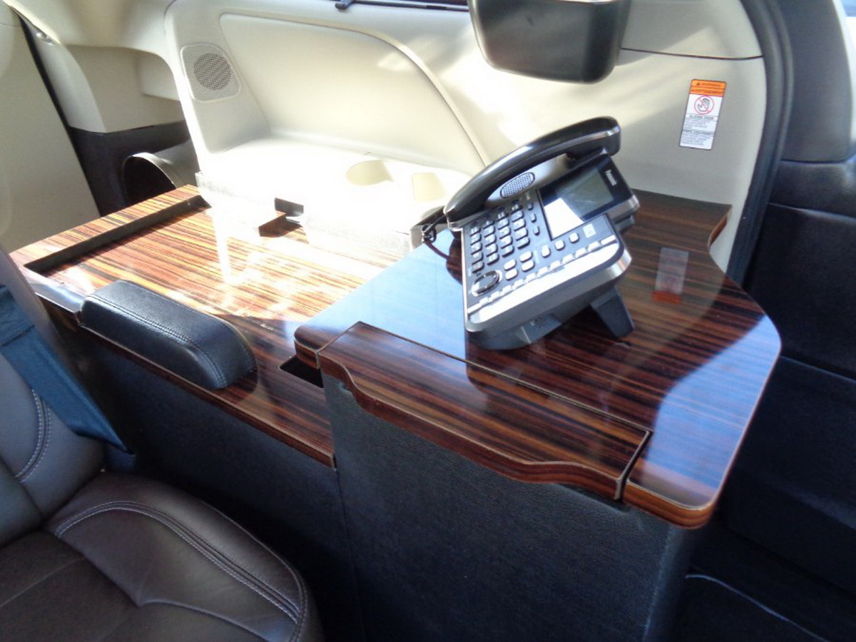 Modified Toyota Sienna Minivan Is Now A Mobile Office For Workaholics