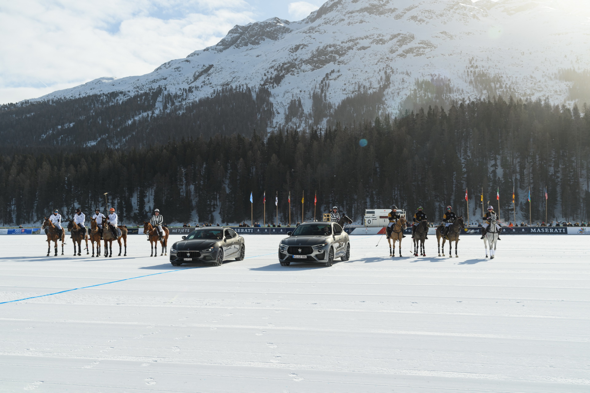 Maserati Levante Royale Makes Dynamic Debut At Snow Polo World Cup