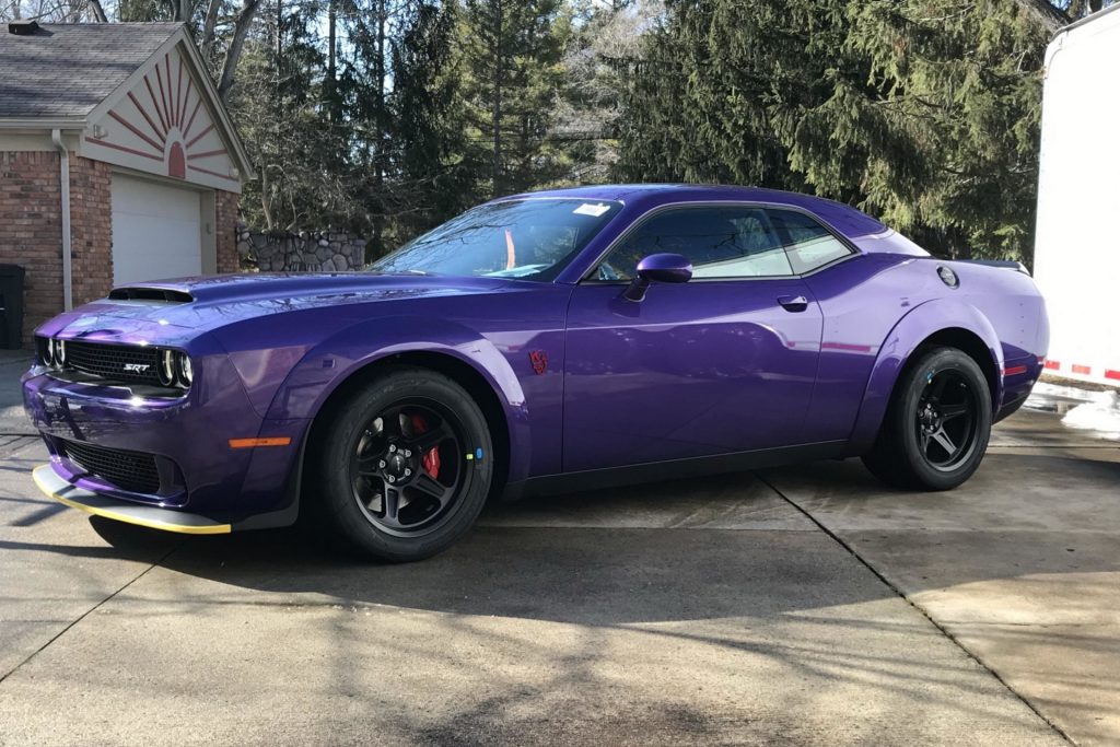 The Power Of This 2018 Dodge Challenger Demon With Factory Miles ...