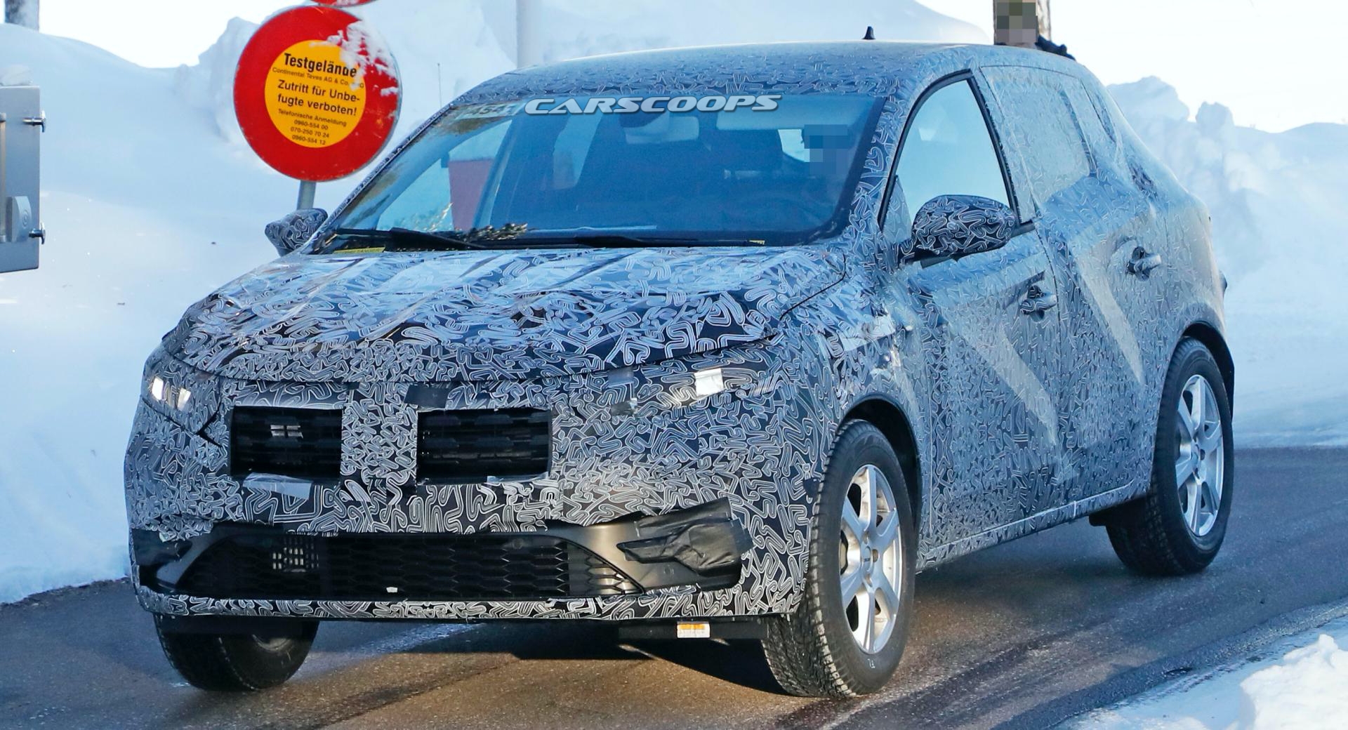 2020 Dacia Sandero spy shots 0