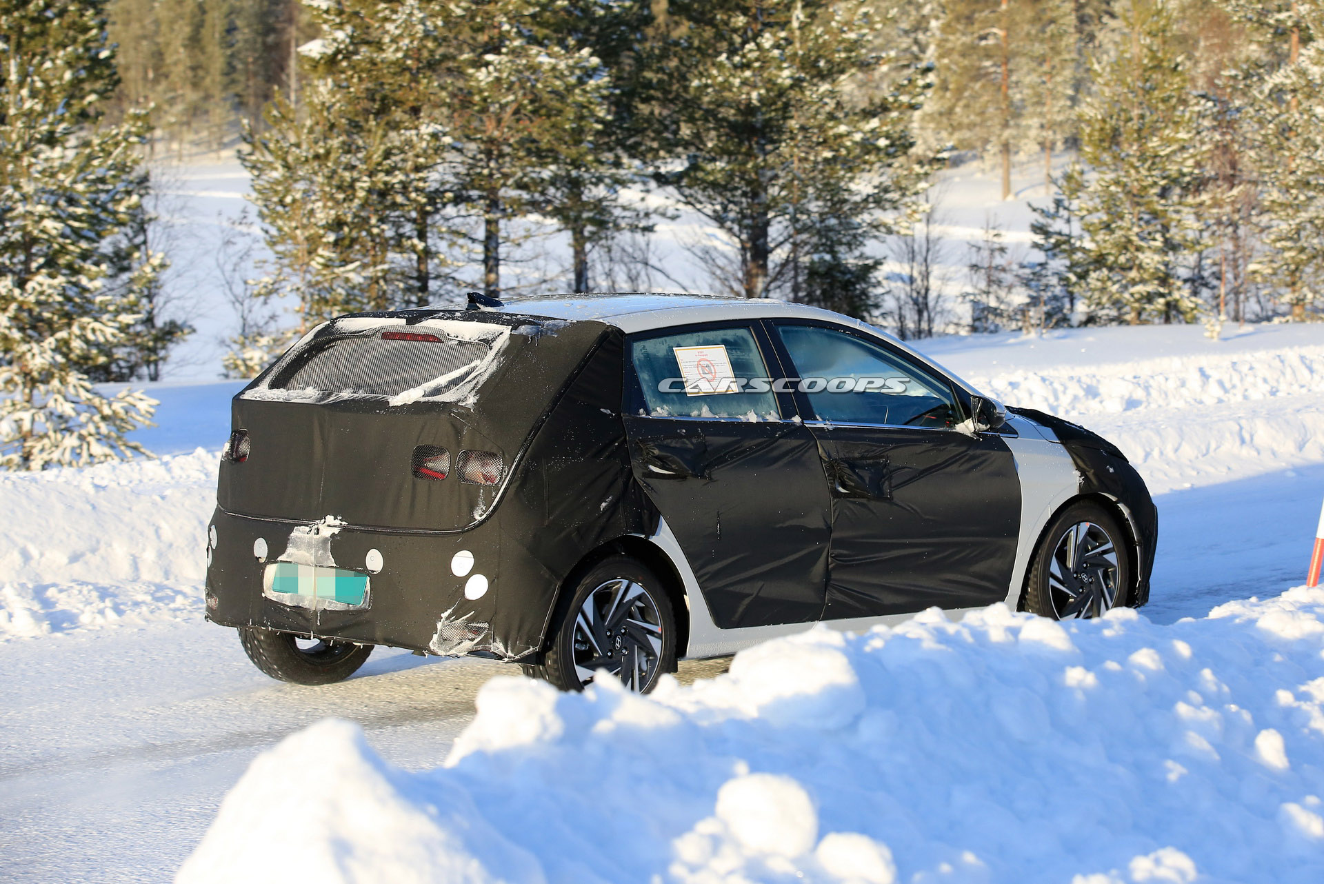 2020 Hyundai i20 Sports Production Lights Under Thick Camo