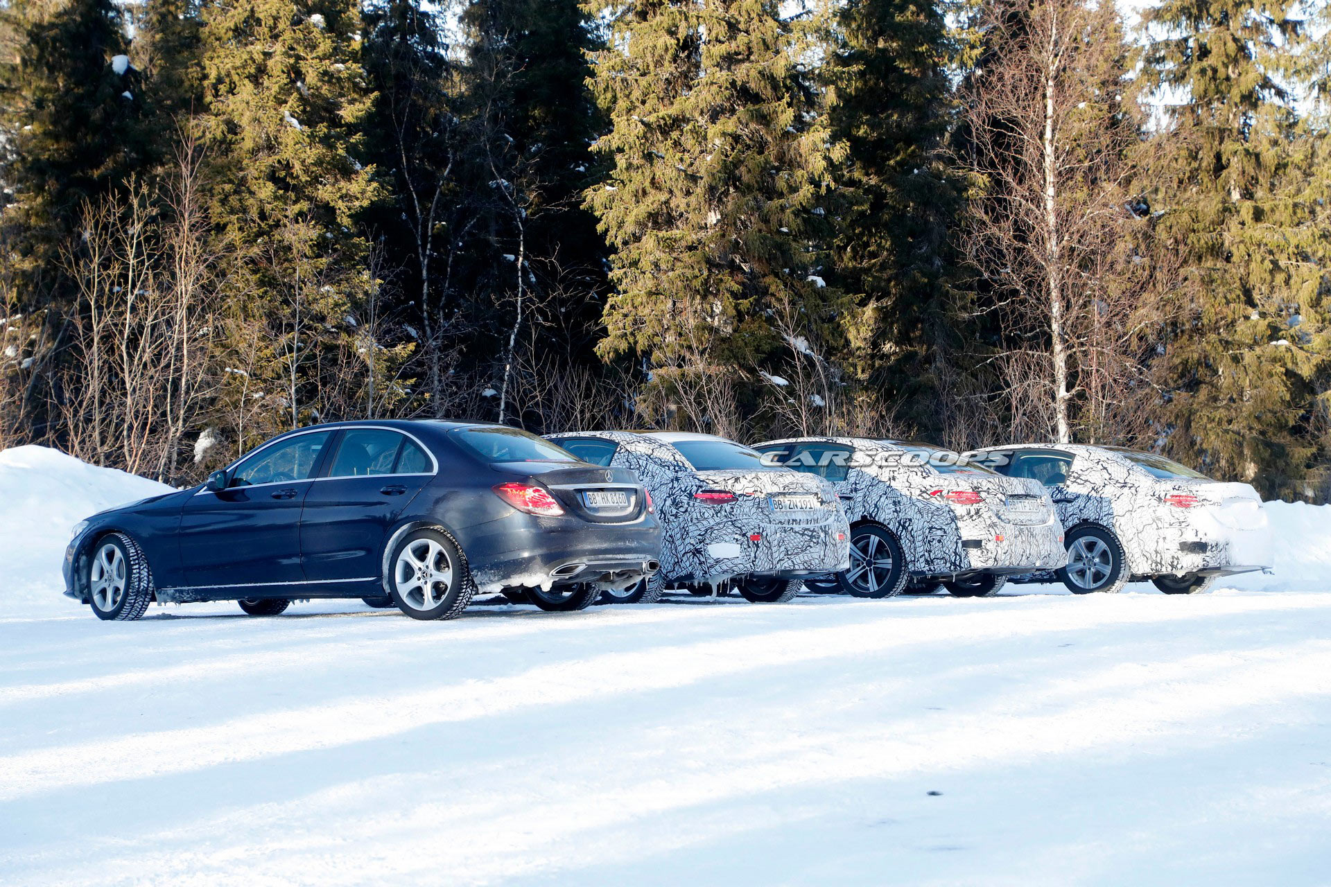 New Mercedes-AMG C-Class Sedan Spied, Could Feature A Hybridized Six-Cylinder Engine