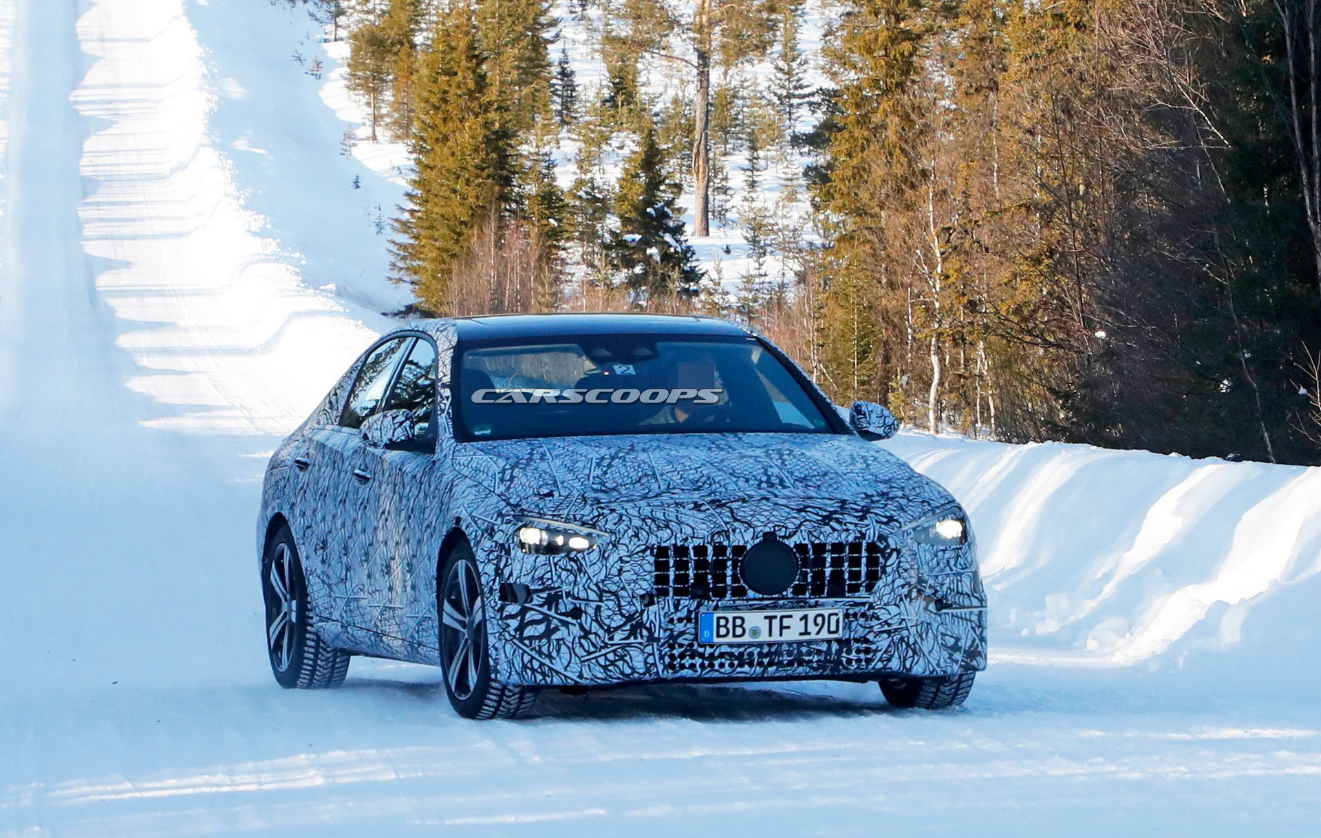 New Mercedes-AMG C-Class Sedan Spied, Could Feature A Hybridized Six-Cylinder Engine