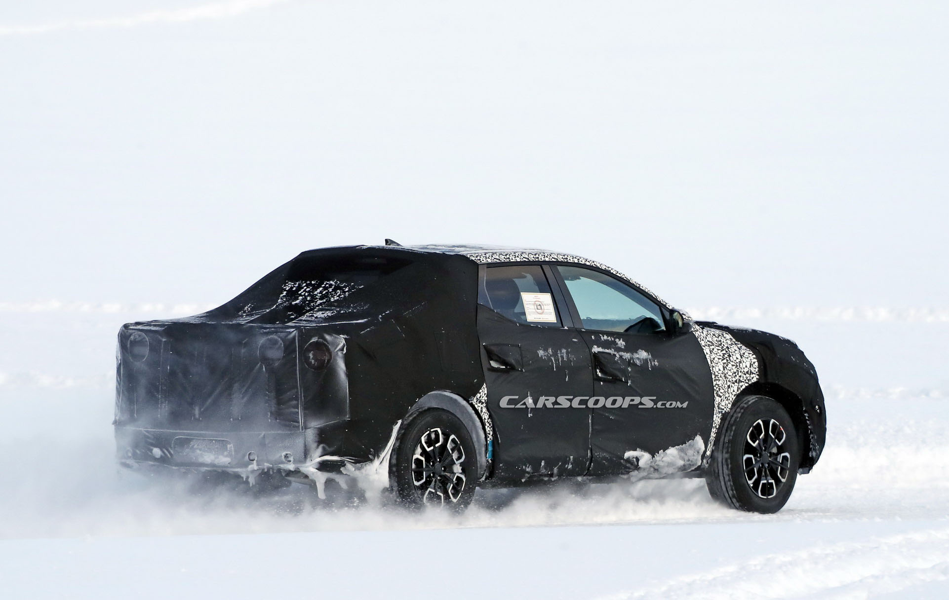 2021 Hyundai Santa Cruz Makes Another Outing Under Thick Camouflage
